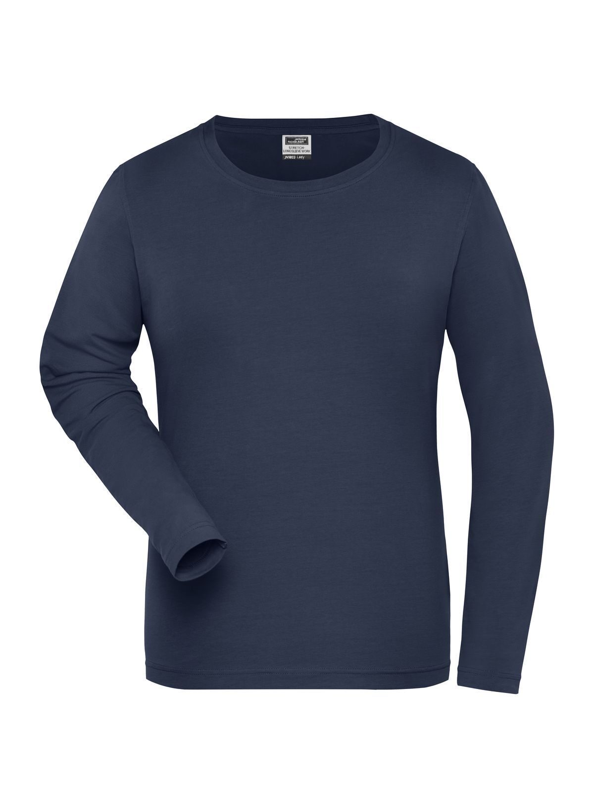 Ladies' Bio Stretch-Longsleeve Work - Solid Damen T-Shirt – Daiber – Farbe Navy – individuell veredelbar