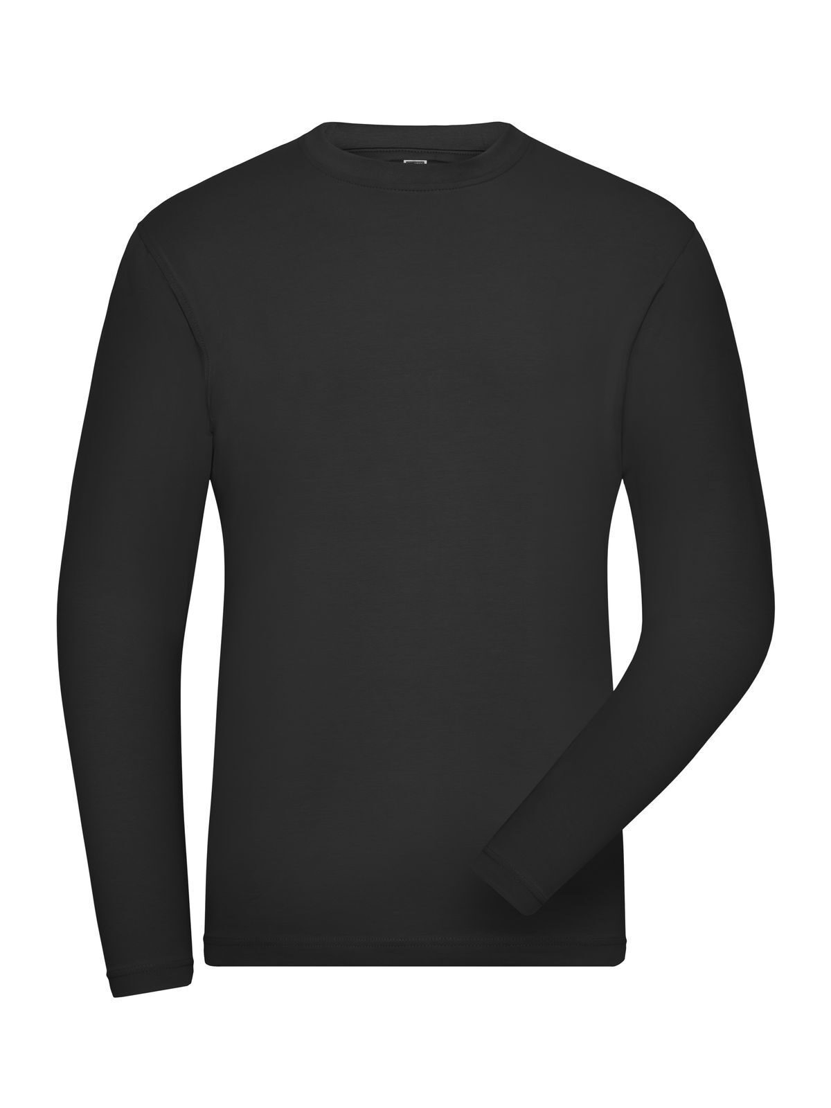 Bio Stretch-Longsleeve Work - Solid Herren T-Shirt – Daiber – Farbe Schwarz – individuell veredelbar