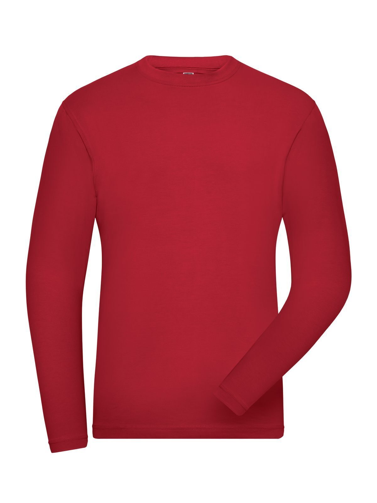 Bio Stretch-Longsleeve Work - Solid Herren T-Shirt – Daiber – Farbe Rot – individuell veredelbar