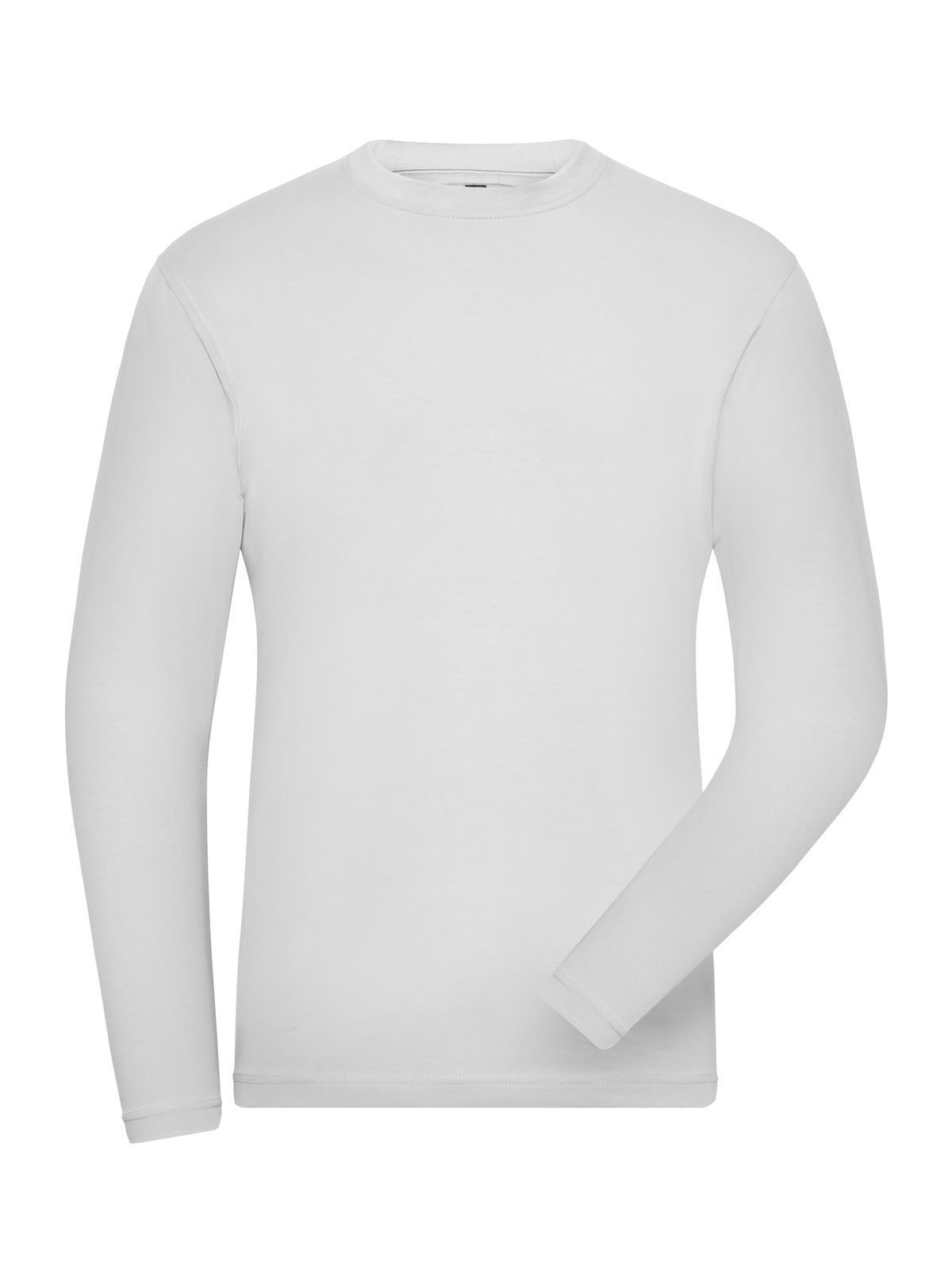 Bio Stretch-Longsleeve Work - Solid Herren T-Shirt – Daiber – Farbe Weiß – individuell veredelbar