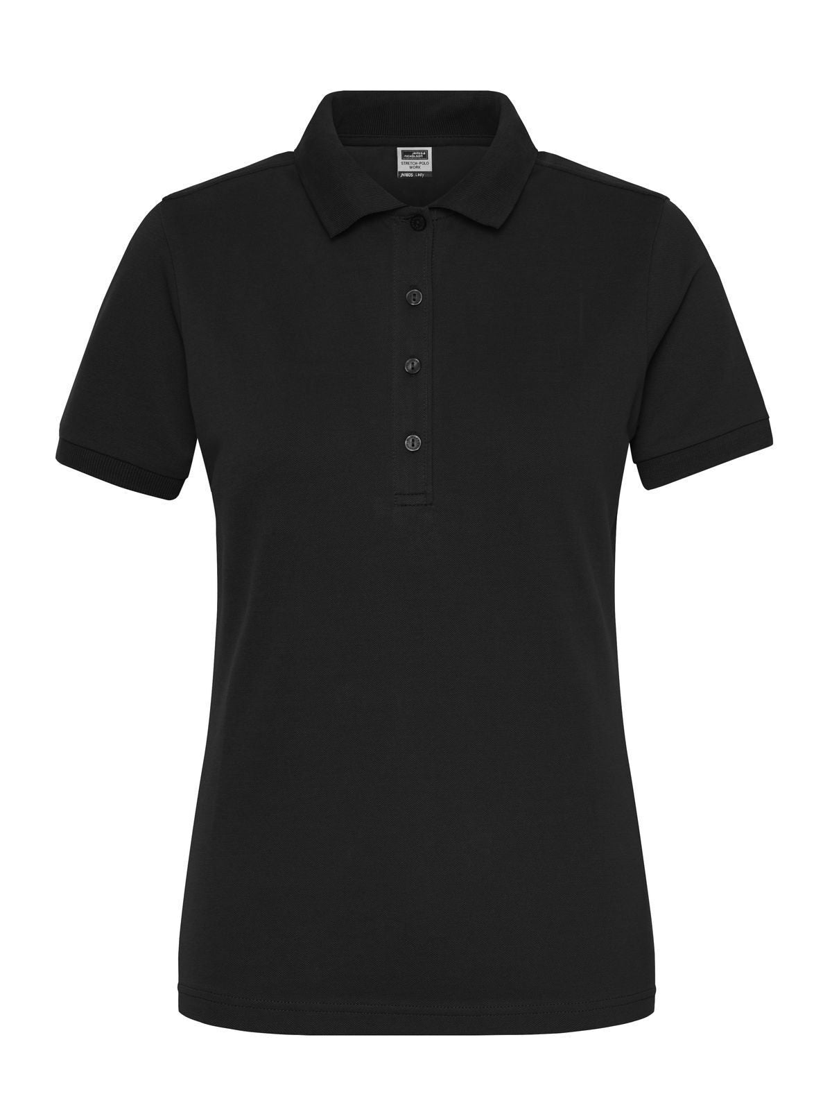 Ladies' Bio Stretch-Polo Work - Solid Damen Poloshirt – Daiber – Farbe Schwarz – individuell veredelbar