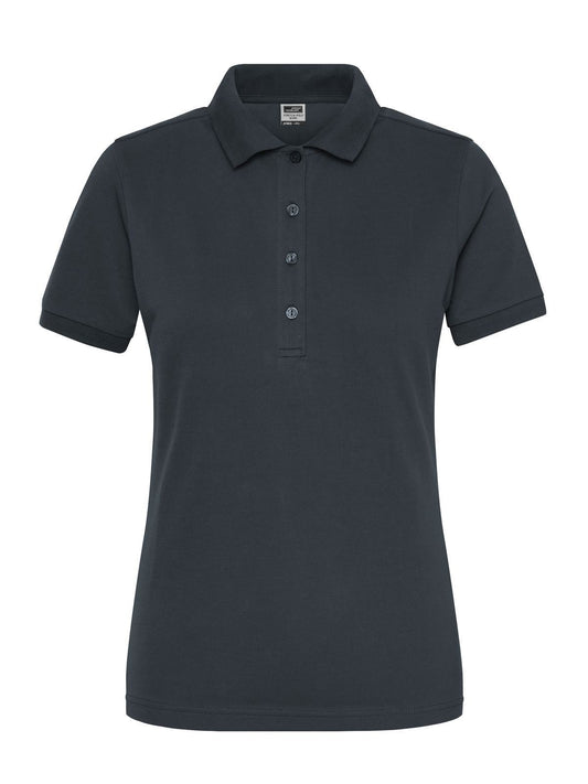 Ladies' Bio Stretch-Polo Work - Solid Damen Poloshirt – Daiber – Farbe carbon – individuell veredelbar