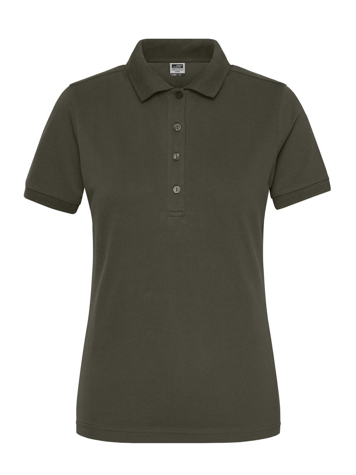Ladies' Bio Stretch-Polo Work - Solid Damen Poloshirt – Daiber – Farbe Olive – individuell veredelbar