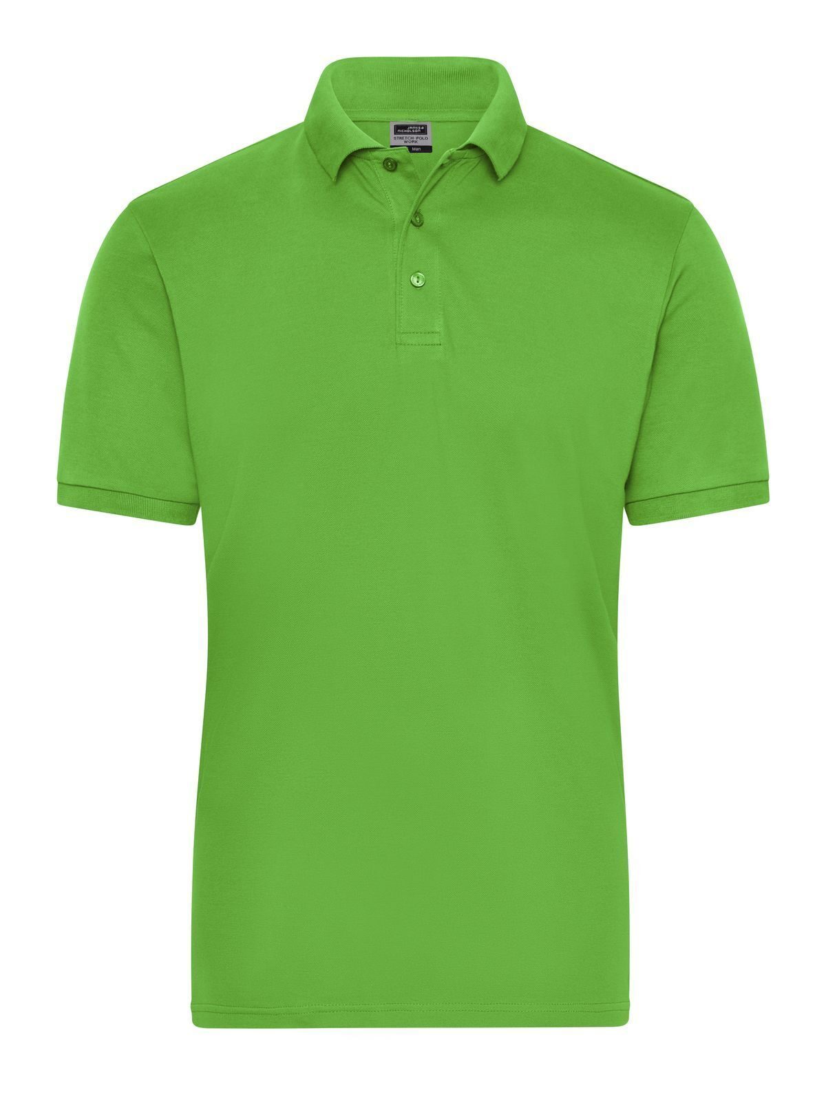Bio Stretch-Polo Work - Solid Herren Poloshirt – Daiber – Farbe lime-green – individuell veredelbar