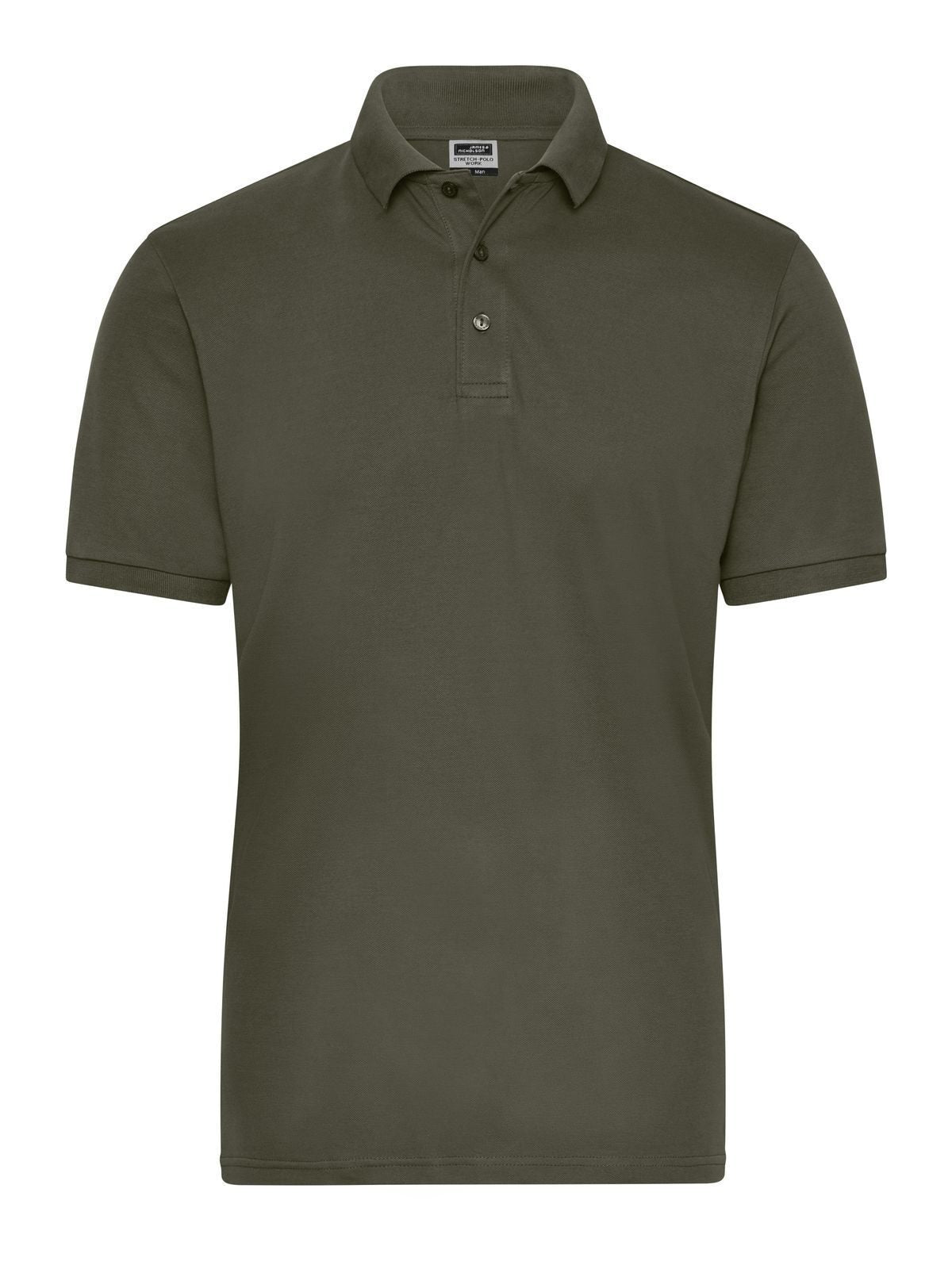 Bio Stretch-Polo Work - Solid Herren Poloshirt – Daiber – Farbe Olive – individuell veredelbar