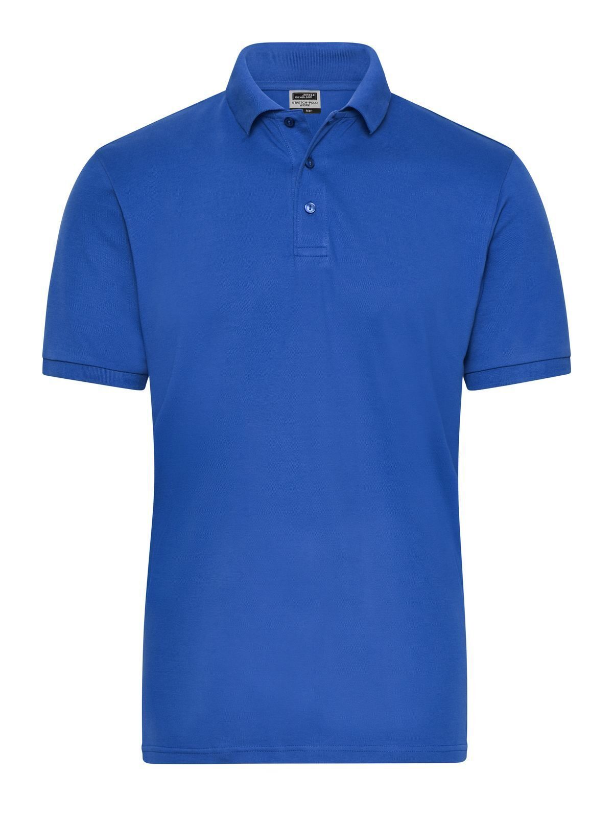 Bio Stretch-Polo Work - Solid Herren Poloshirt – Daiber – Farbe Royalblau – individuell veredelbar