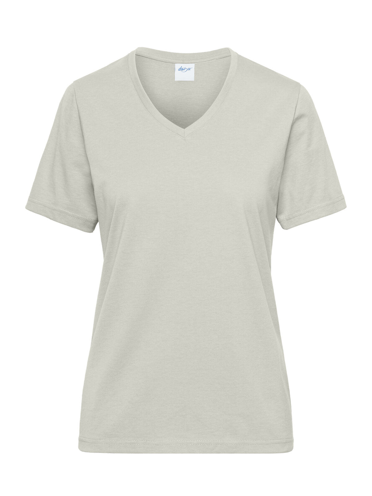 Ladies' Bio workwear Damen T-Shirt – Daiber – Farbe Cement – individuell veredelbar
