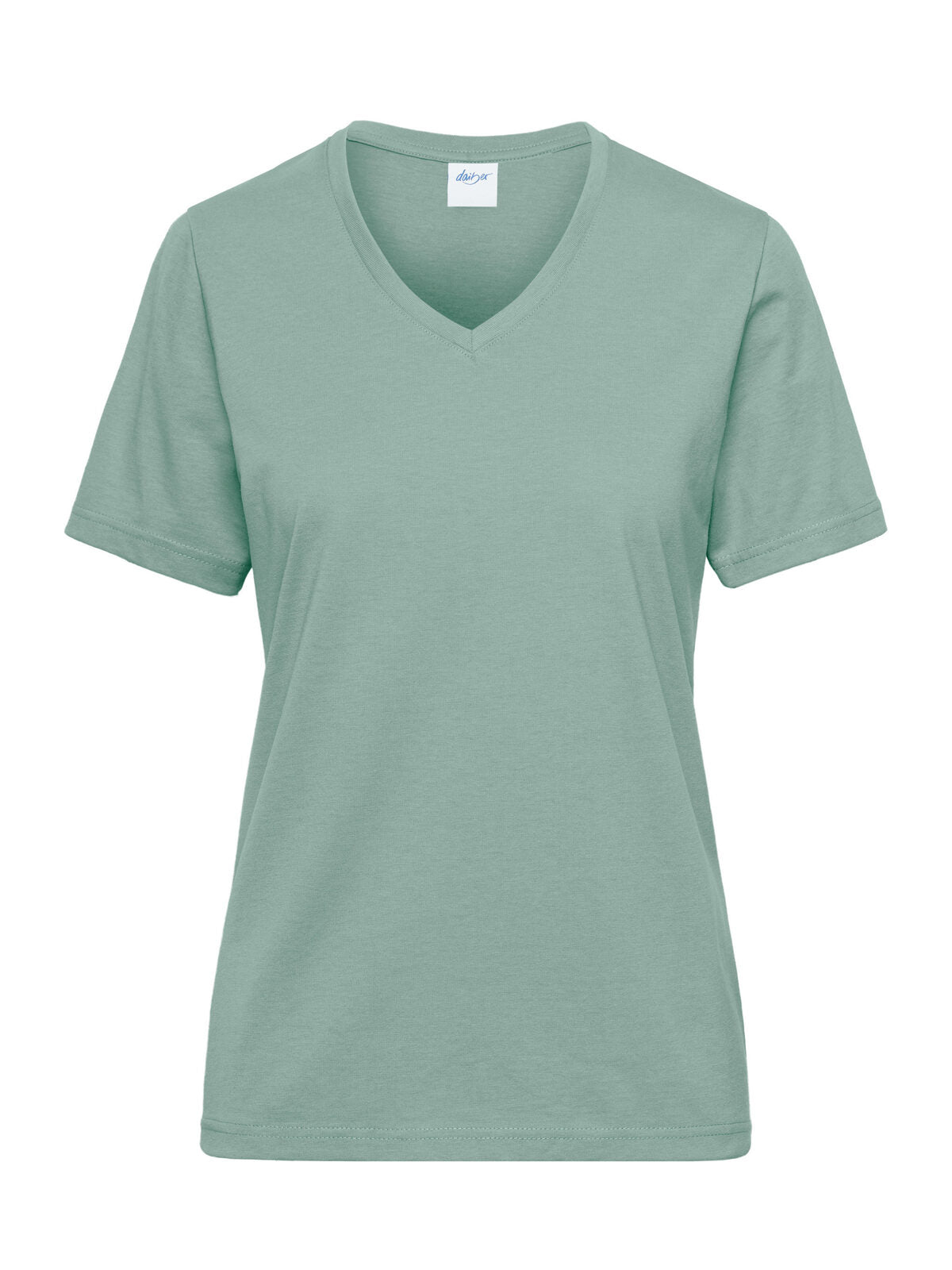 Ladies' Bio workwear Damen T-Shirt – Daiber – Farbe foggy-green – individuell veredelbar