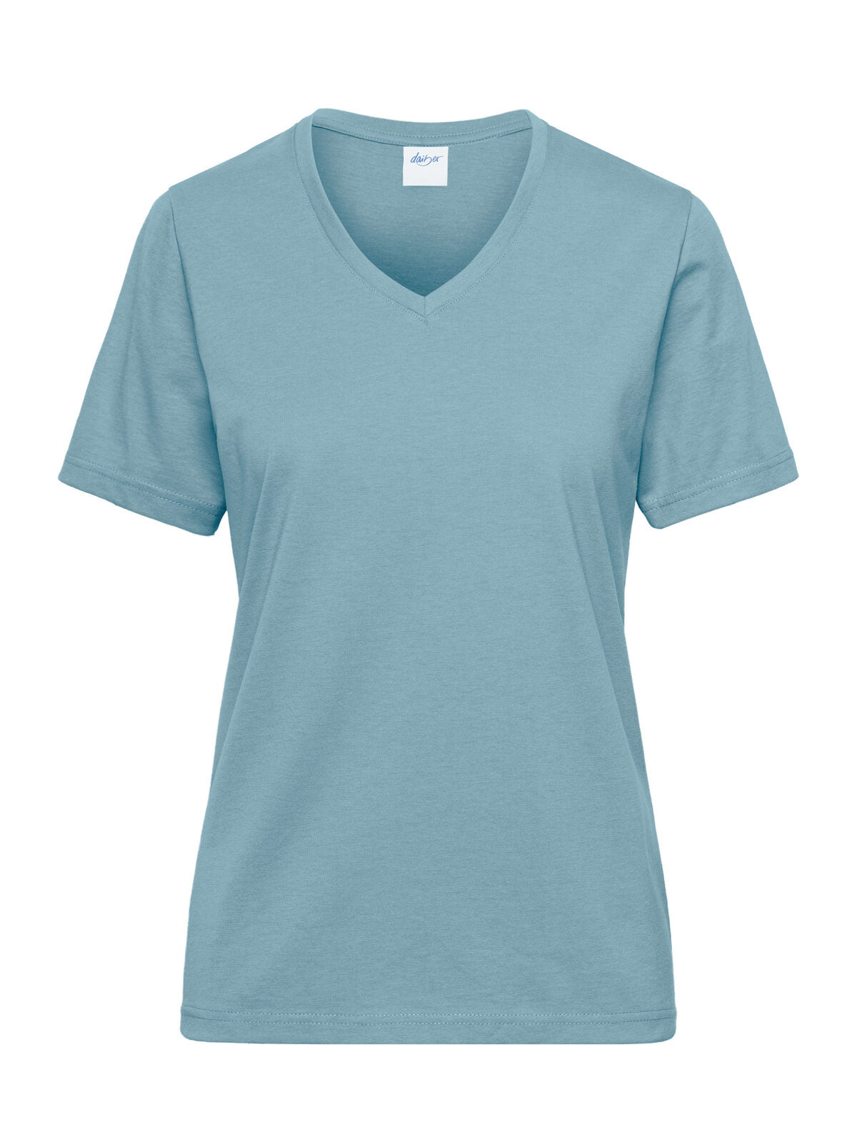 Ladies' Bio workwear Damen T-Shirt – Daiber – Farbe steel-blue – individuell veredelbar