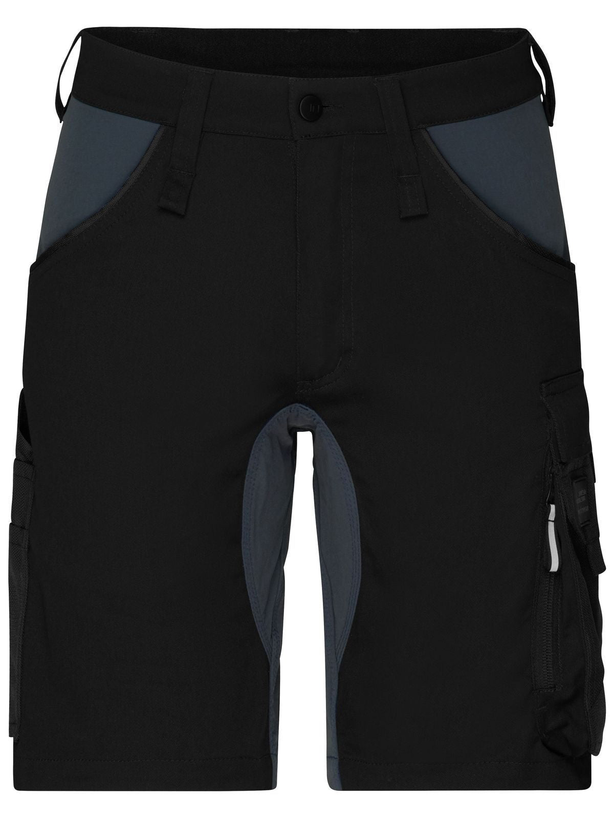 Workwear Stretch Bermuda-Slim Line Hose / Rock – Daiber – Farbe black/carbon – individuell veredelbar