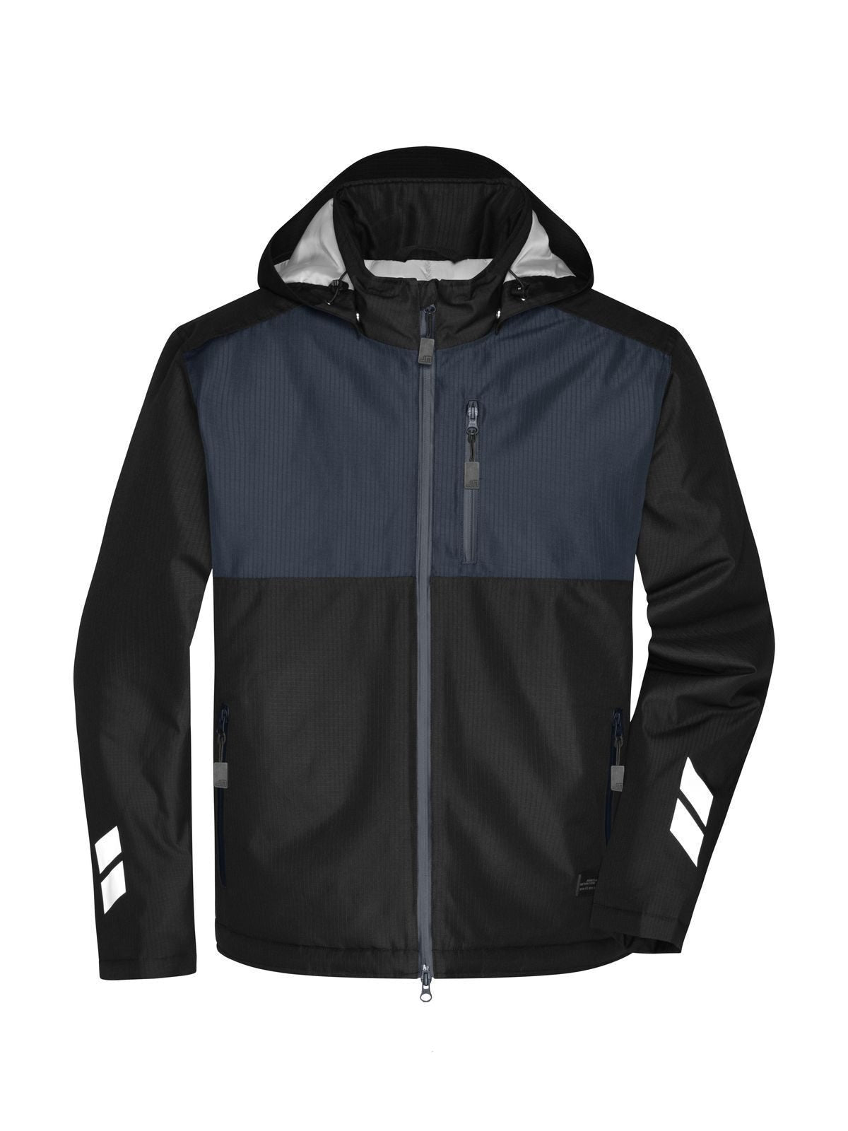 Padded Hardshell Workwear Jacket – Daiber – Farbe black/carbon – individuell veredelbar