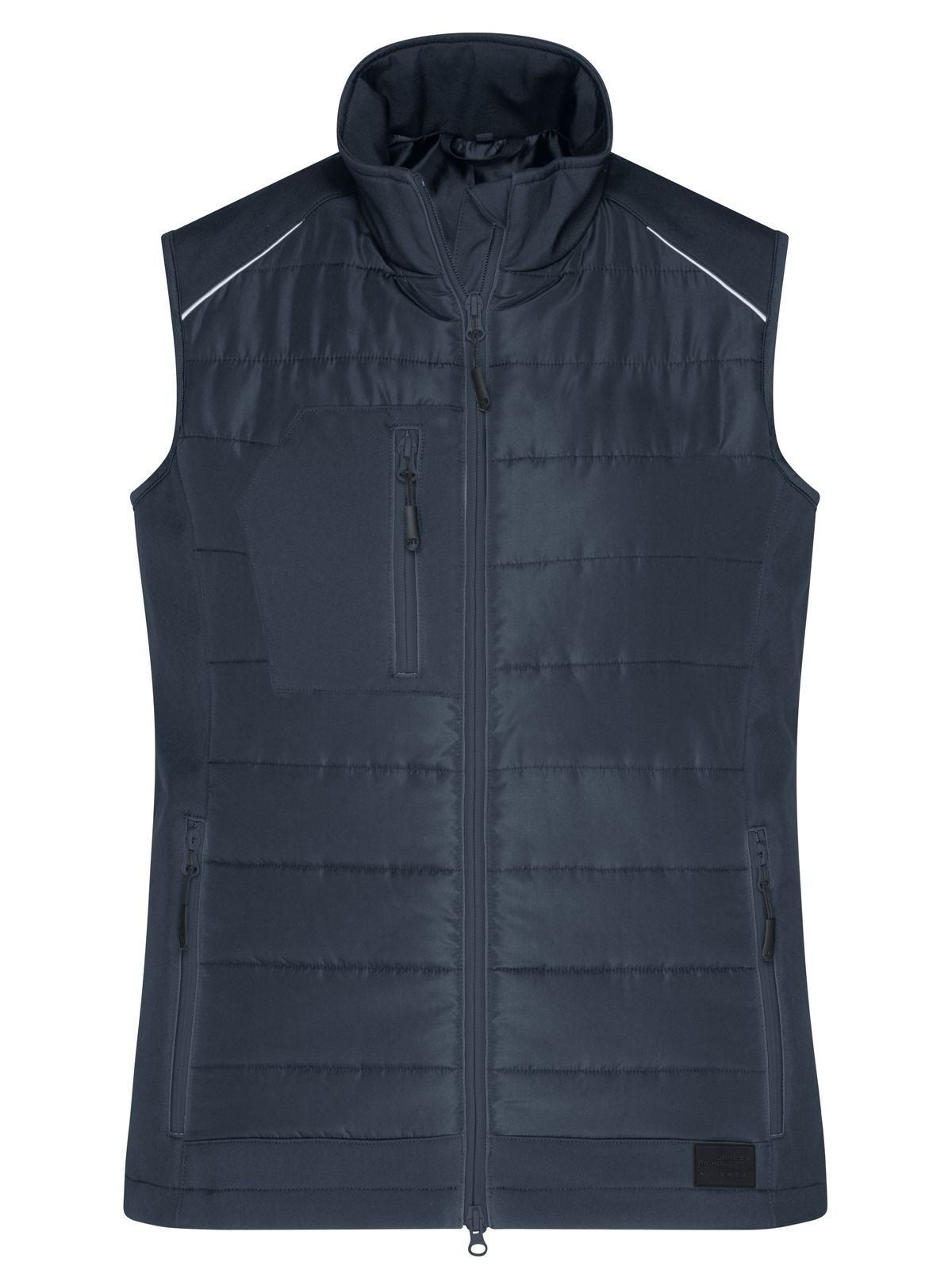 Ladies' Hybrid Vest Damen Softshell – Daiber – Farbe carbon/carbon – individuell veredelbar
