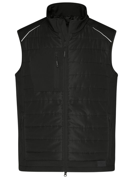 Hybrid Vest Herren Softshell – Daiber – Farbe black/black – individuell veredelbar
