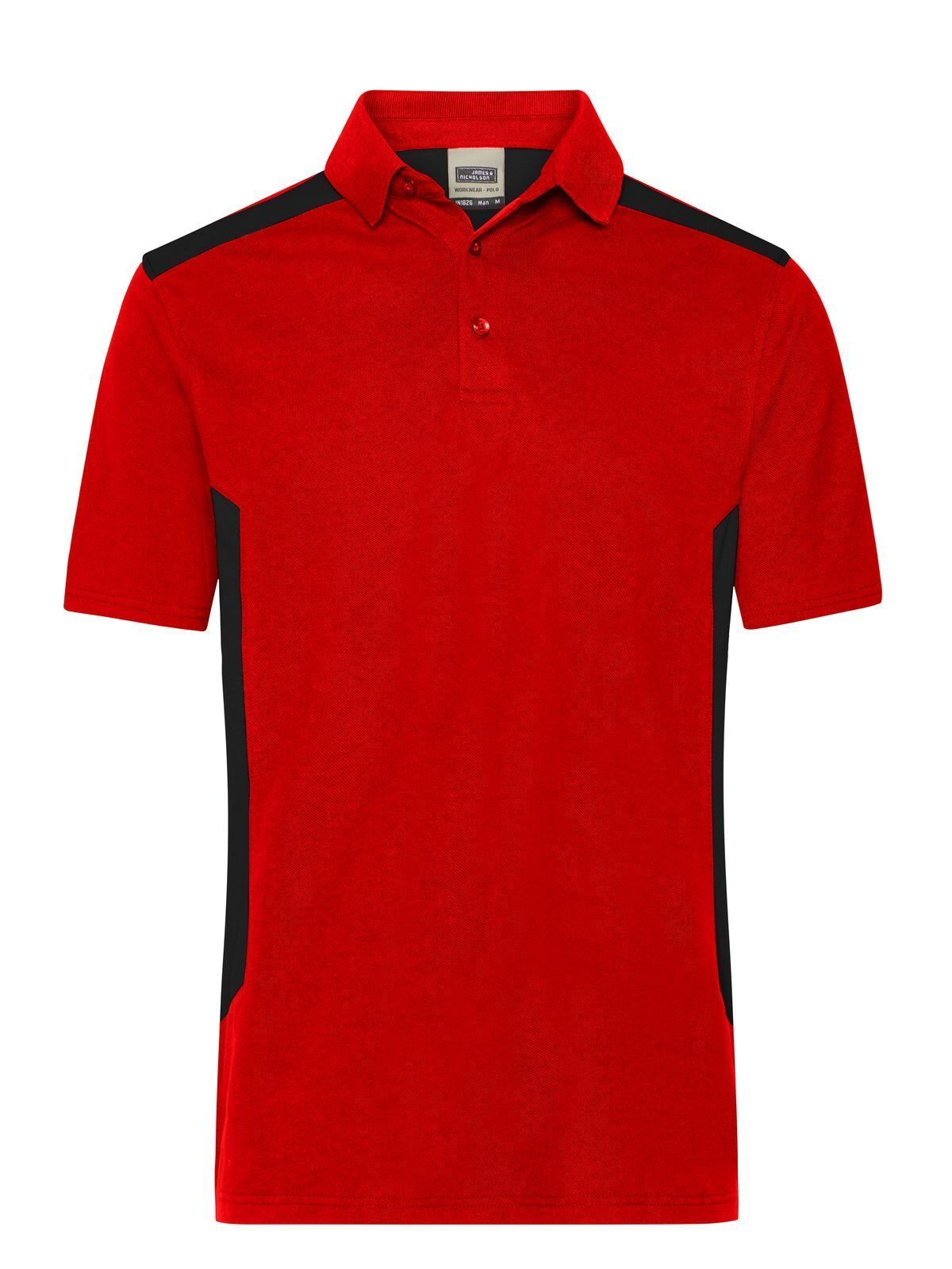 Workwear Polo - Strong Herren Poloshirt – Daiber – Farbe red/black – individuell veredelbar