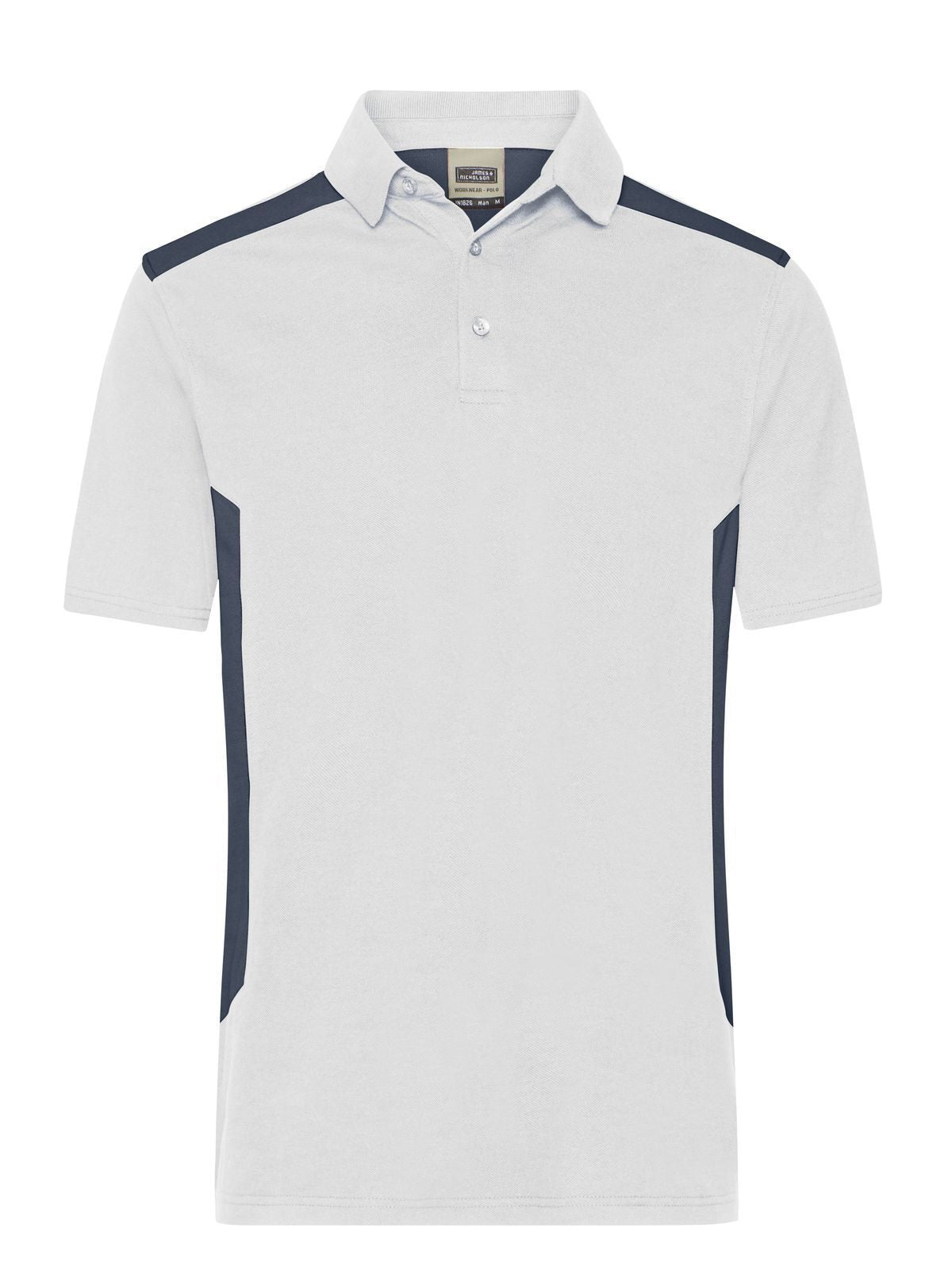 Workwear Polo - Strong Herren Poloshirt – Daiber – Farbe white/carbon – individuell veredelbar