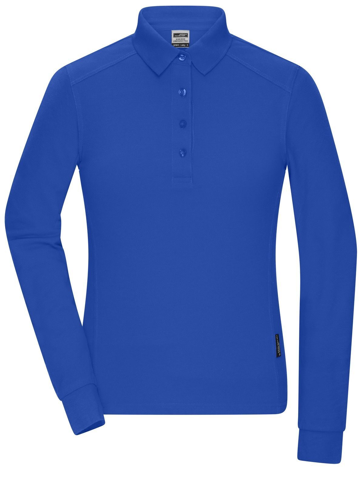 Ladies' Workwear-Longsleeve Polo Damen Poloshirt – Daiber – Farbe Royalblau – individuell veredelbar