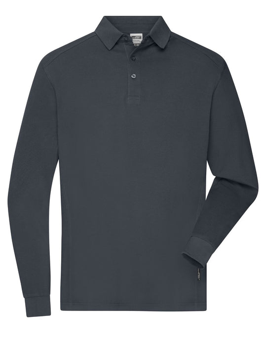 Workwear-Longsleeve Polo Herren Poloshirt – Daiber – Farbe carbon – individuell veredelbar
