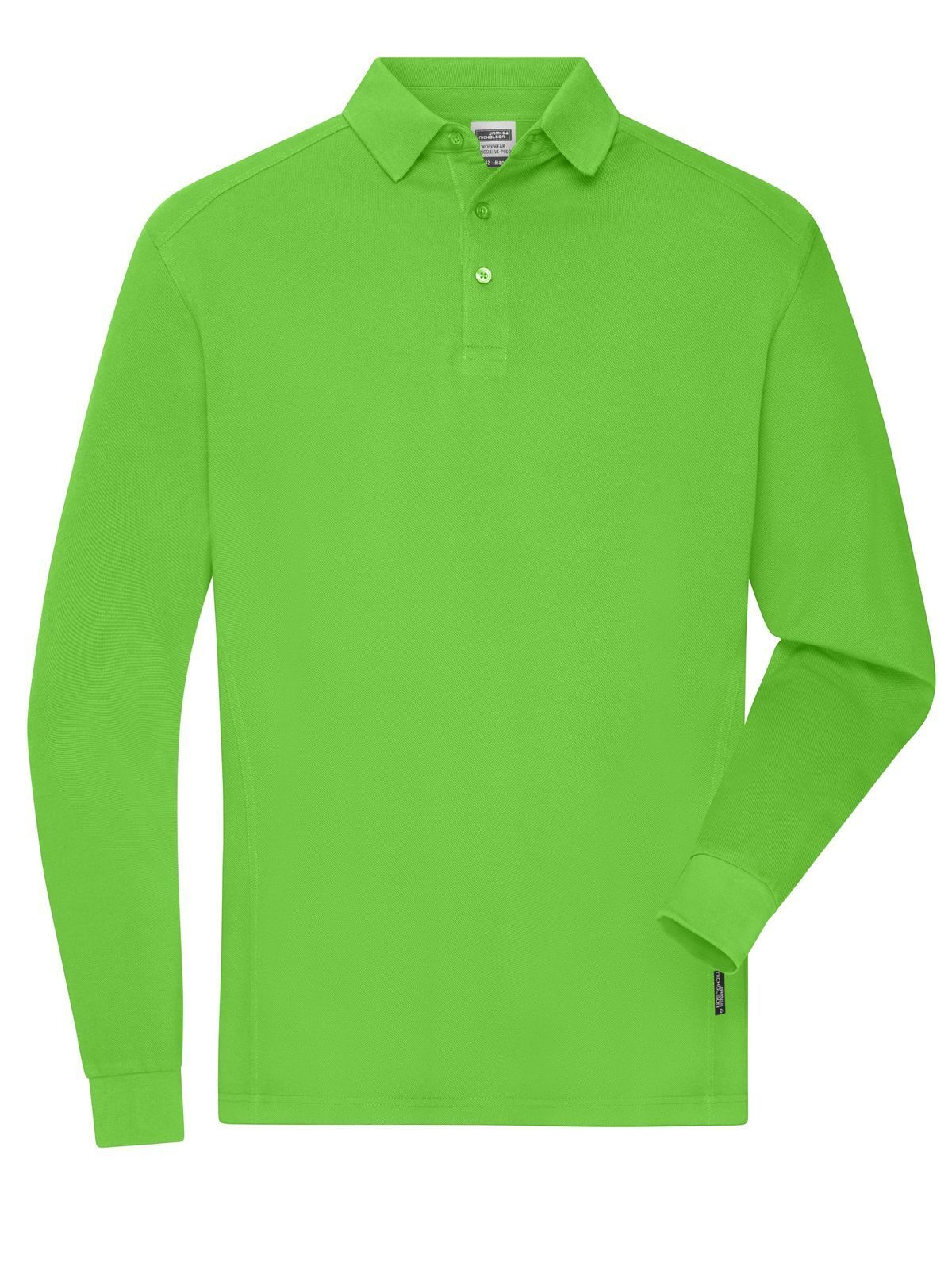 Workwear-Longsleeve Polo Herren Poloshirt – Daiber – Farbe lime-green – individuell veredelbar