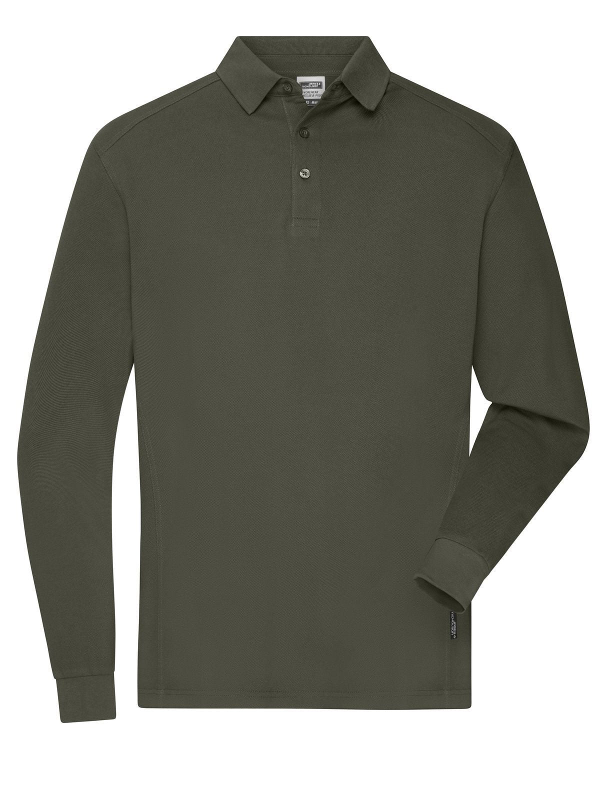 Workwear-Longsleeve Polo Herren Poloshirt – Daiber – Farbe Olive – individuell veredelbar