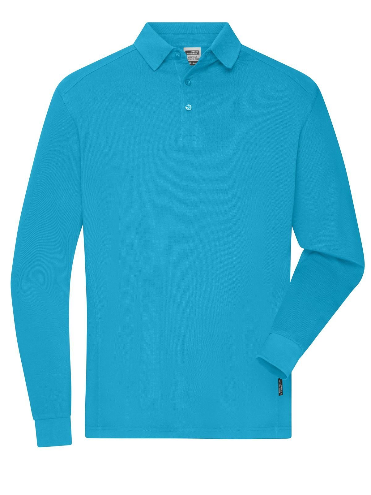 Workwear-Longsleeve Polo Herren Poloshirt – Daiber – Farbe Türkis – individuell veredelbar