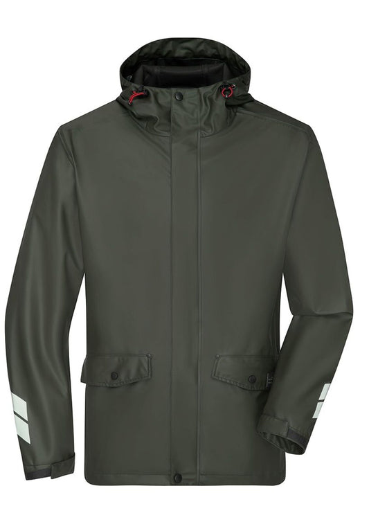 Worker Rain-Jacket Herren – Daiber – Farbe Olive – individuell veredelbar