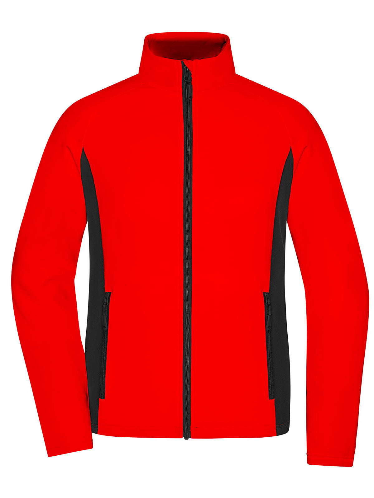 Ladies' Stretchfleece Jacket Damen – Daiber – Farbe red/black – individuell veredelbar
