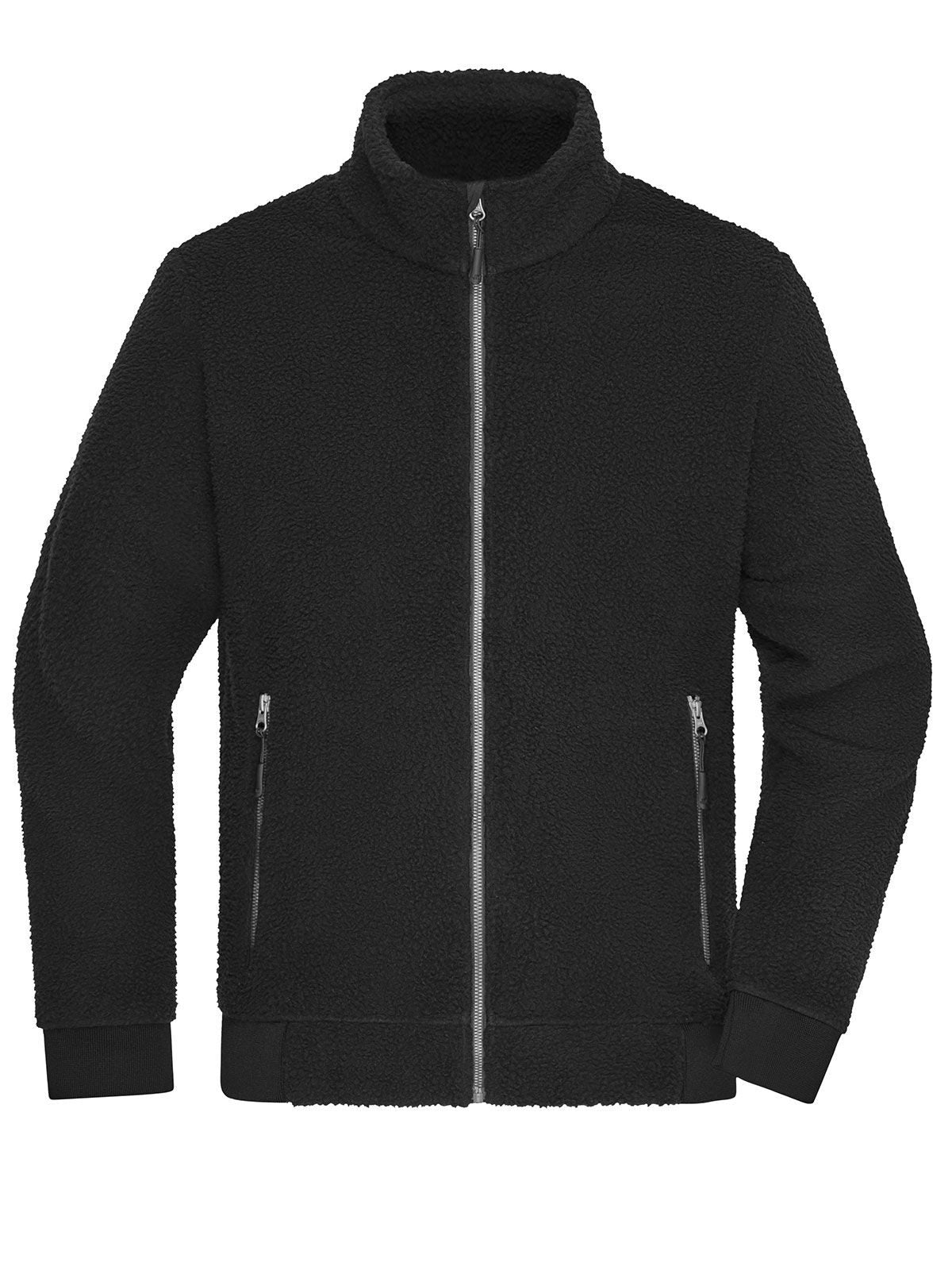 Sherpa Jacket Herren Fleece – Daiber – Farbe Schwarz – individuell veredelbar