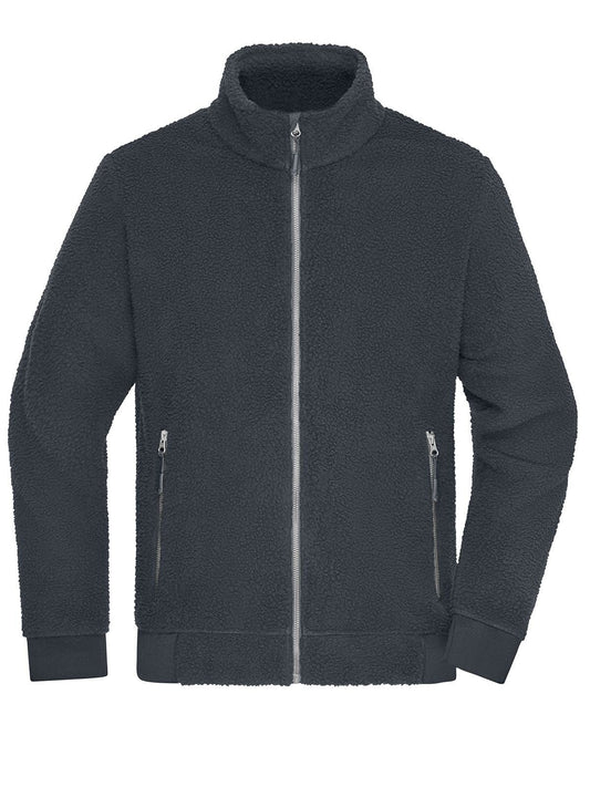 Sherpa Jacket Herren Fleece – Daiber – Farbe carbon – individuell veredelbar