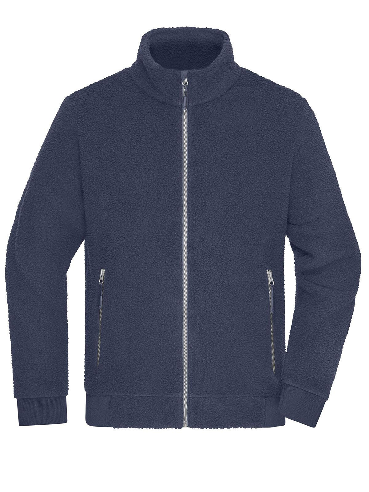 Sherpa Jacket Herren Fleece – Daiber – Farbe Navy – individuell veredelbar