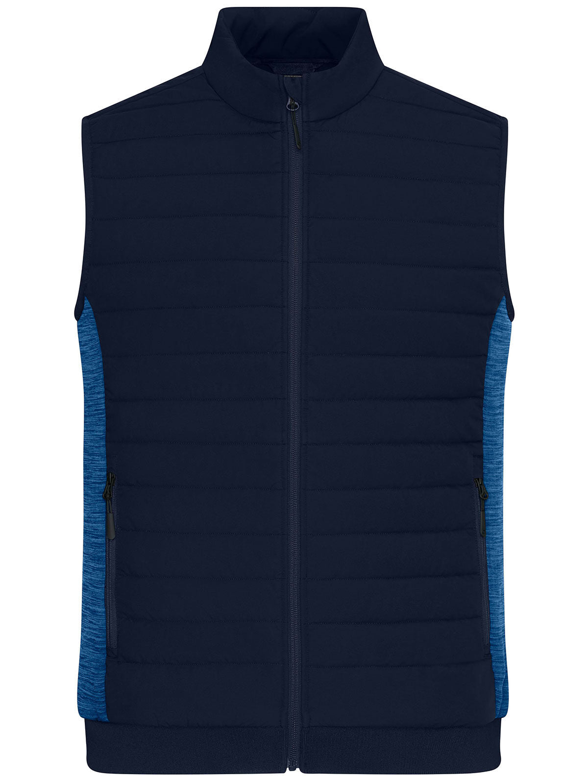 Padded Hybrid Vest Herren Jacke – Daiber – Farbe navy/royal-melange – individuell veredelbar