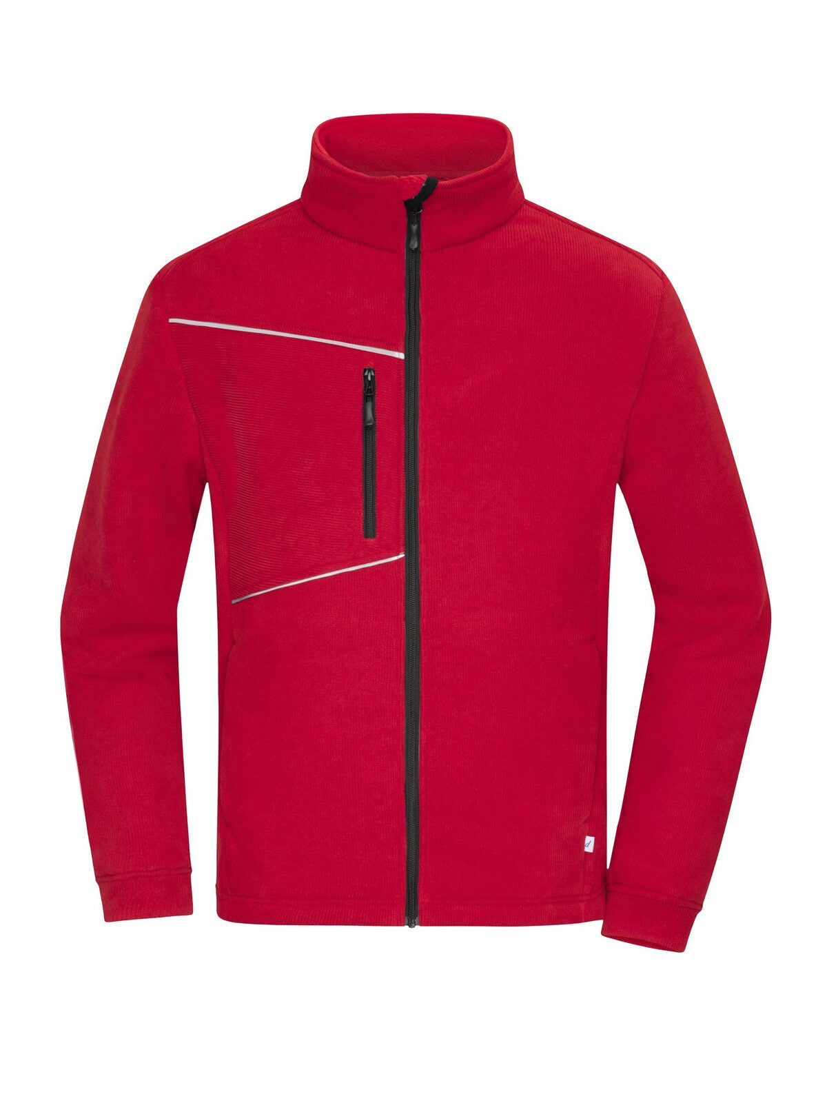 Fleece Jacket - Corduroy Look Herren – Daiber – Farbe Rot – individuell veredelbar