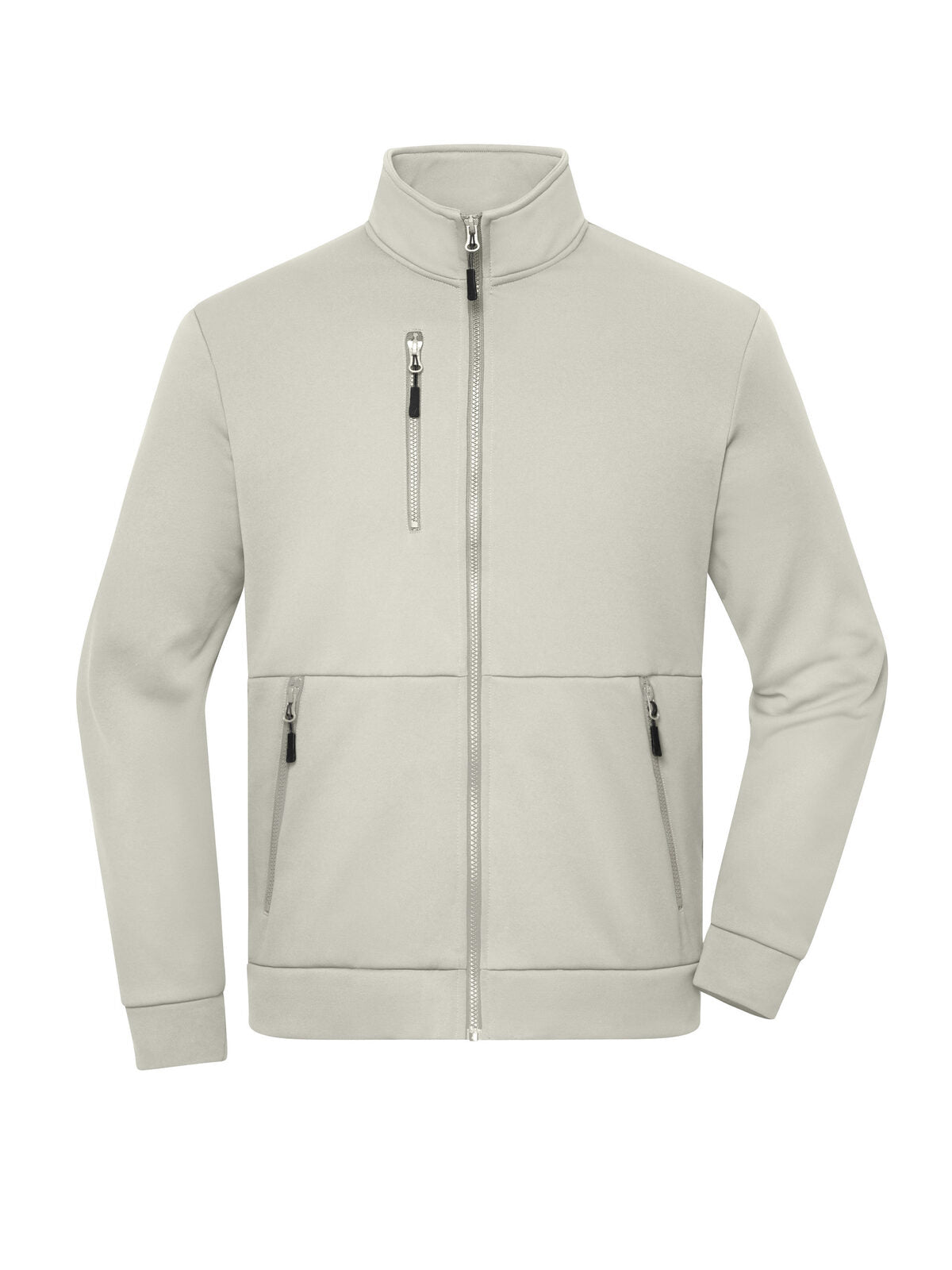 Workwear Fleece Jacket Herren – Daiber – Farbe Cement – individuell veredelbar