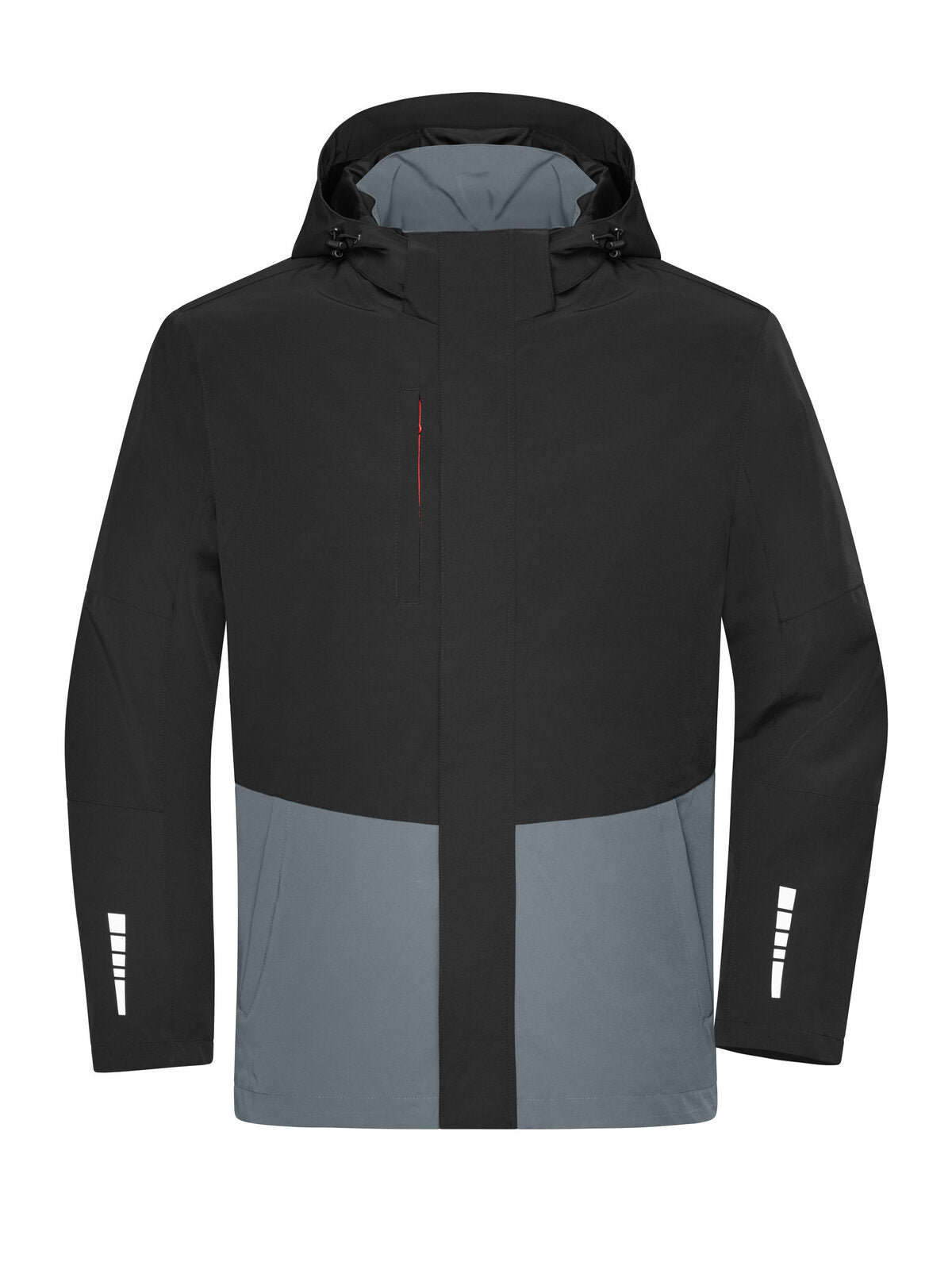 Workwear Hardshell Rainjacket Herren – Daiber – Farbe black/metal-grey – individuell veredelbar