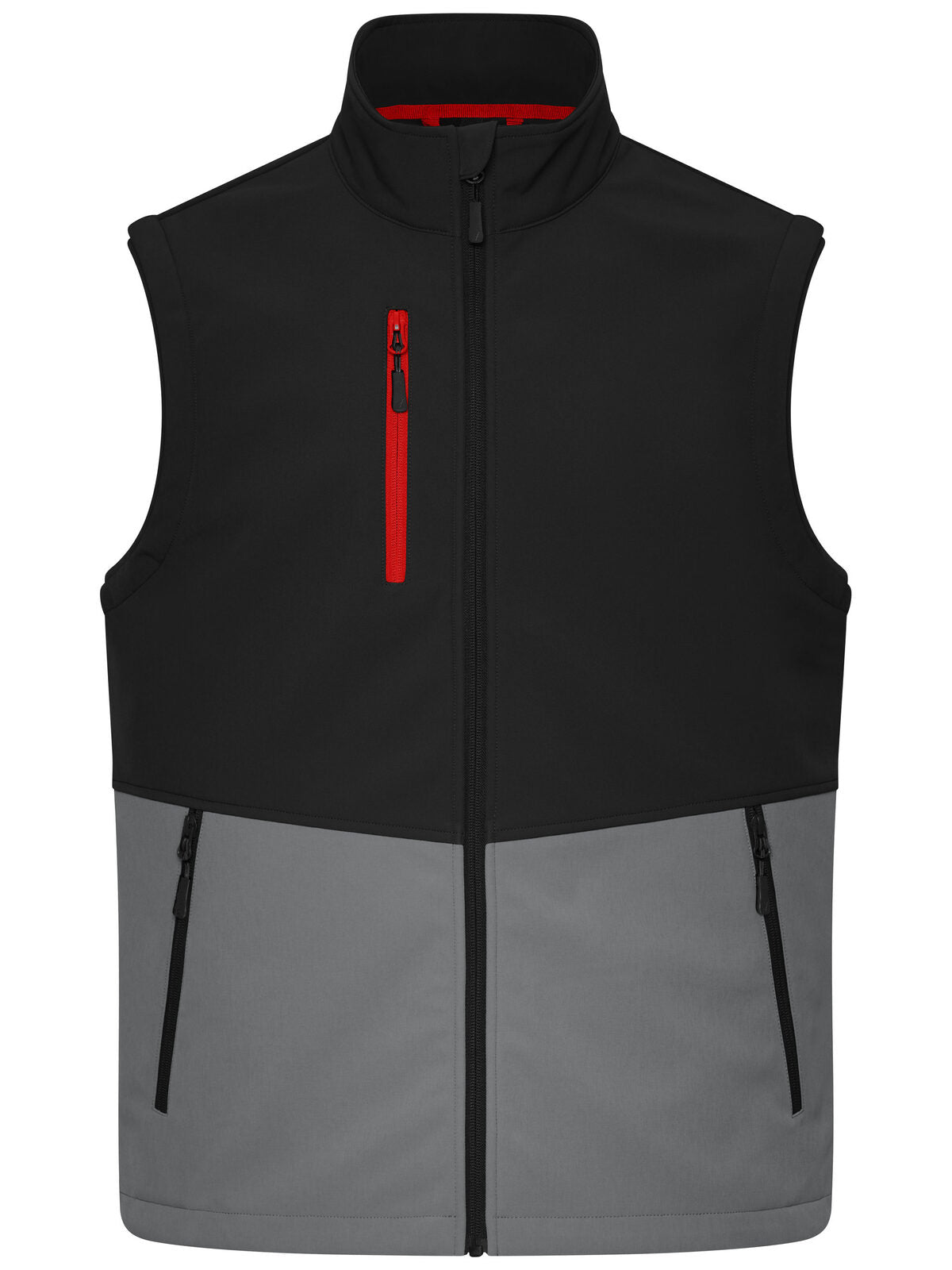 Workwear Softshell Vest Herren Jacke – Daiber – Farbe black/metal-grey – individuell veredelbar