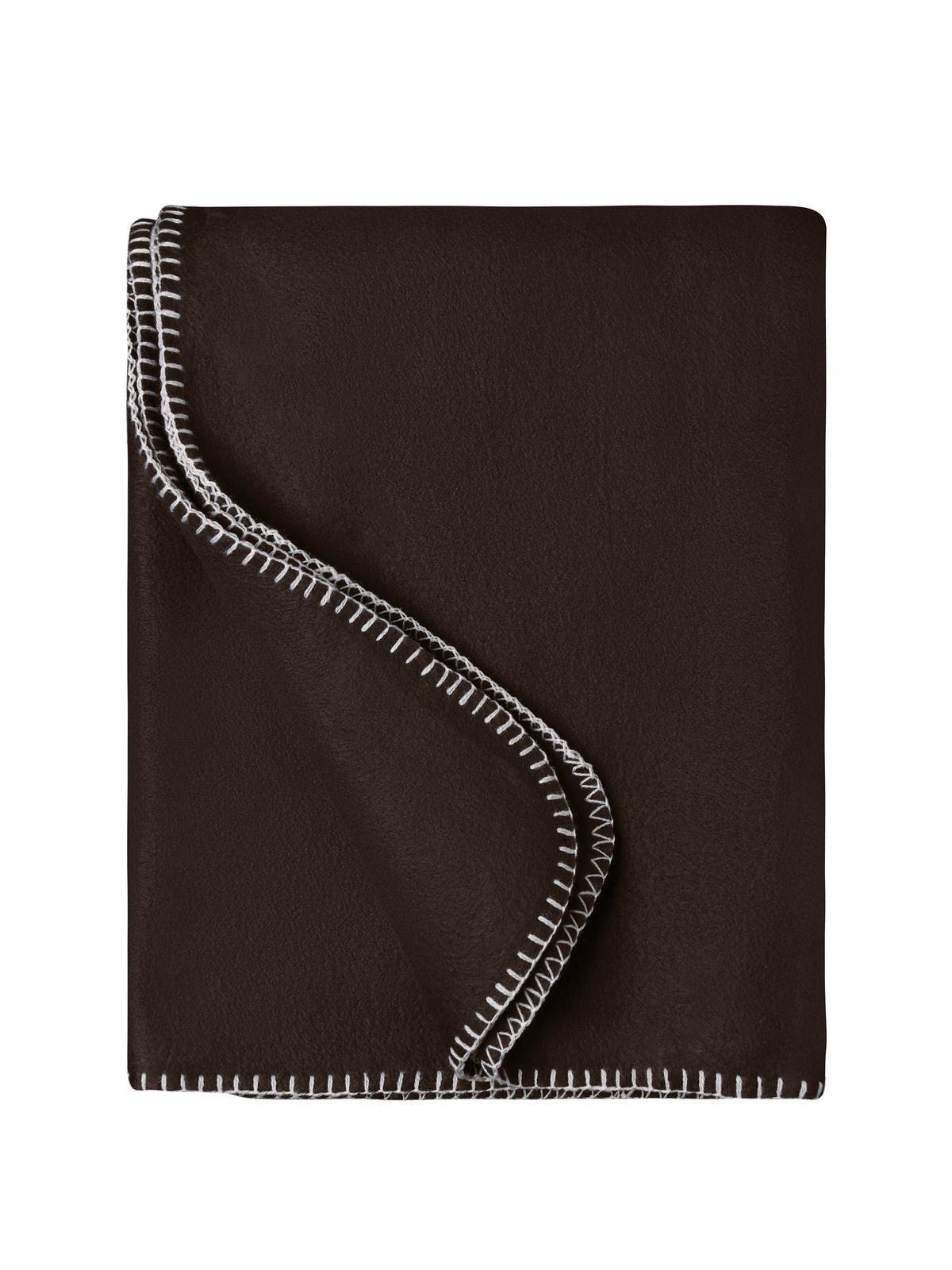 Fleece Blanket 130x170 Handtuch – Daiber – Farbe brown/natural – individuell veredelbar