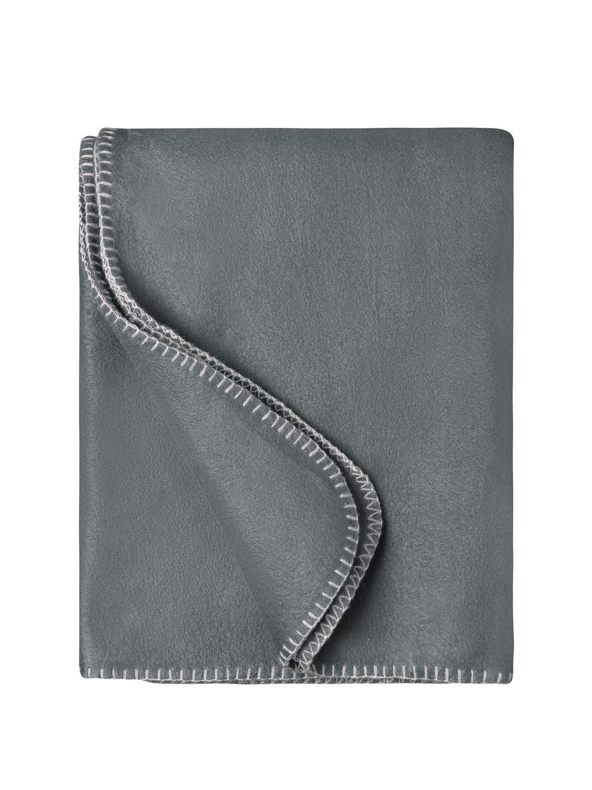 Fleece Blanket 130x170 Handtuch – Daiber – Farbe grey/light-grey – individuell veredelbar