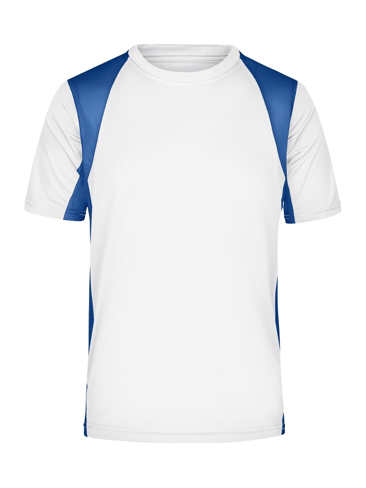 Running-T Herren T-Shirt – Daiber – Farbe white/royal – individuell veredelbar