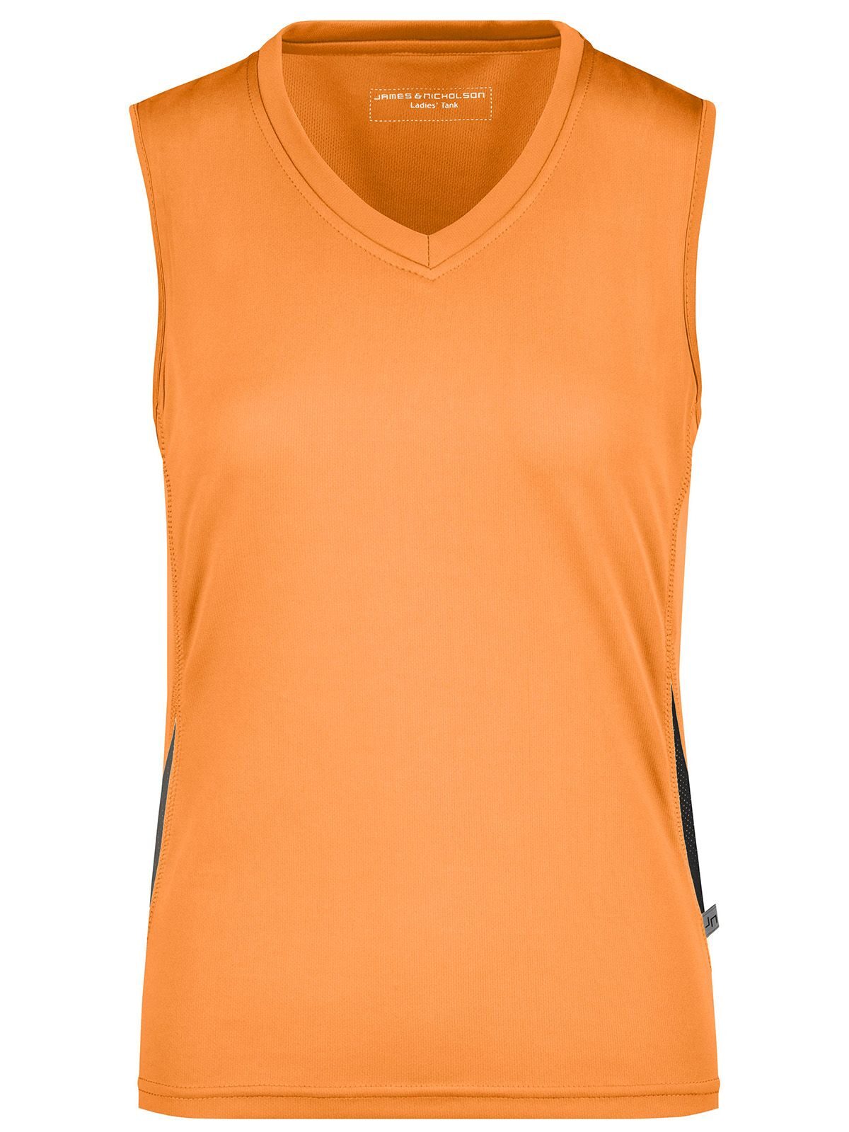 Ladies' Running Tank Damen T-Shirt – Daiber – Farbe orange/black – individuell veredelbar