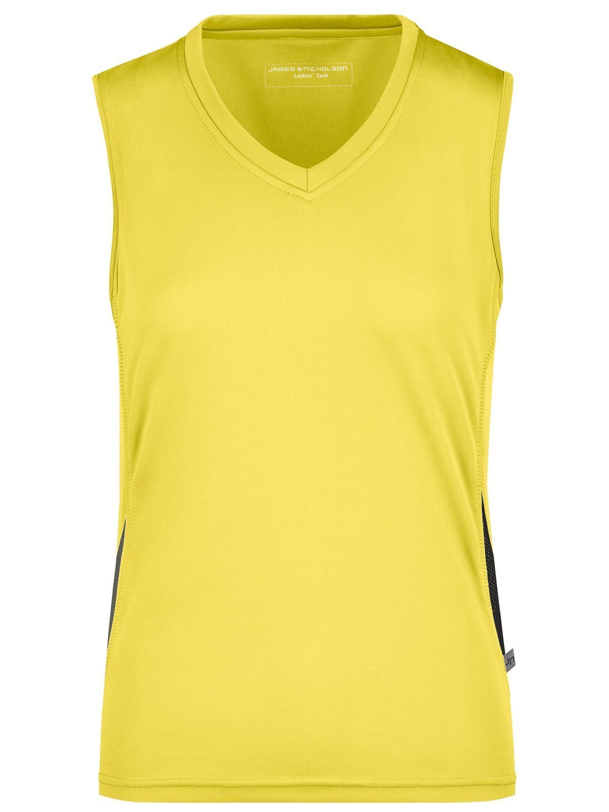 Ladies' Running Tank Damen T-Shirt – Daiber – Farbe yellow/black – individuell veredelbar