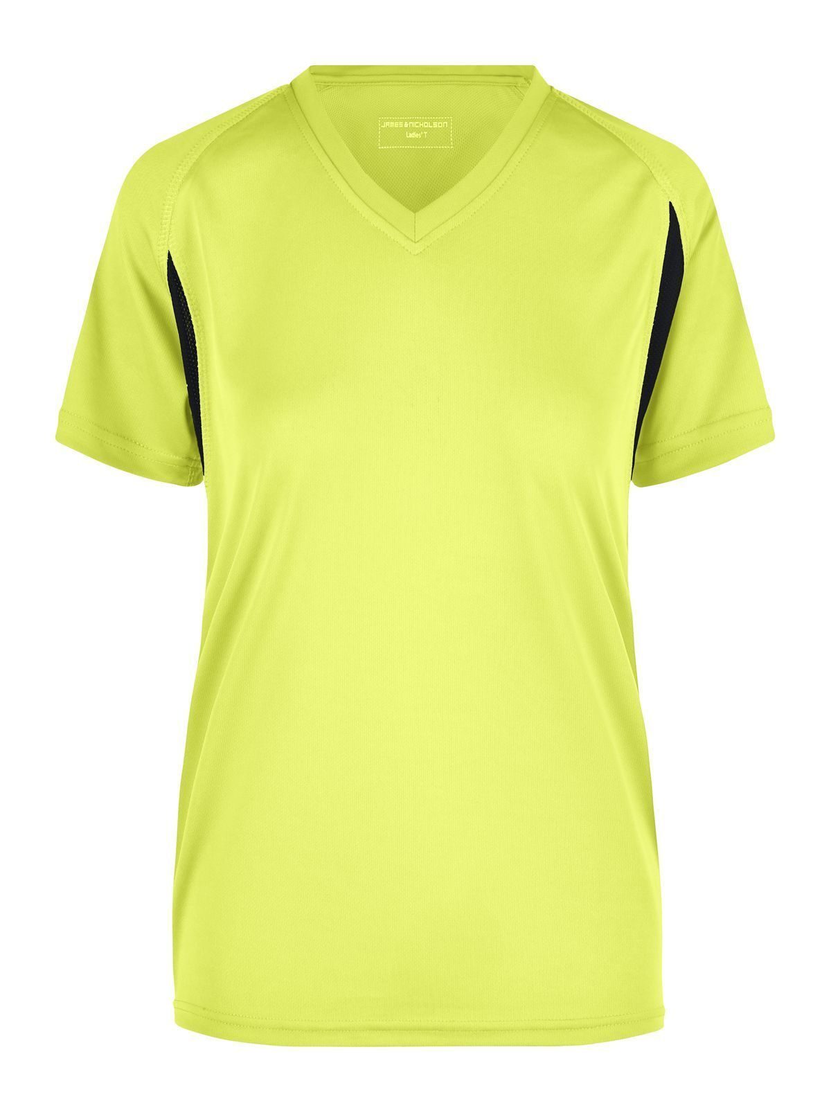 Ladies' Running-T Damen T-Shirt – Daiber – Farbe fluoyellow/black – individuell veredelbar