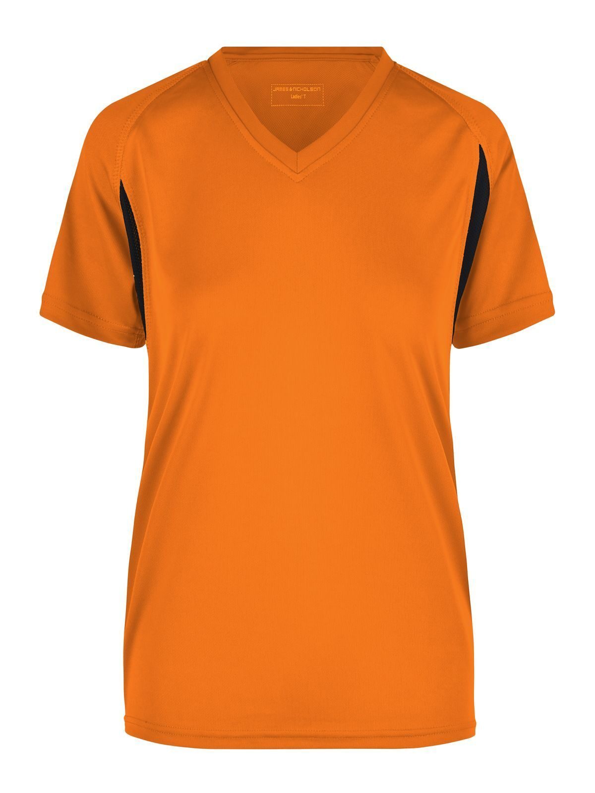 Ladies' Running-T Damen T-Shirt – Daiber – Farbe orange/black – individuell veredelbar