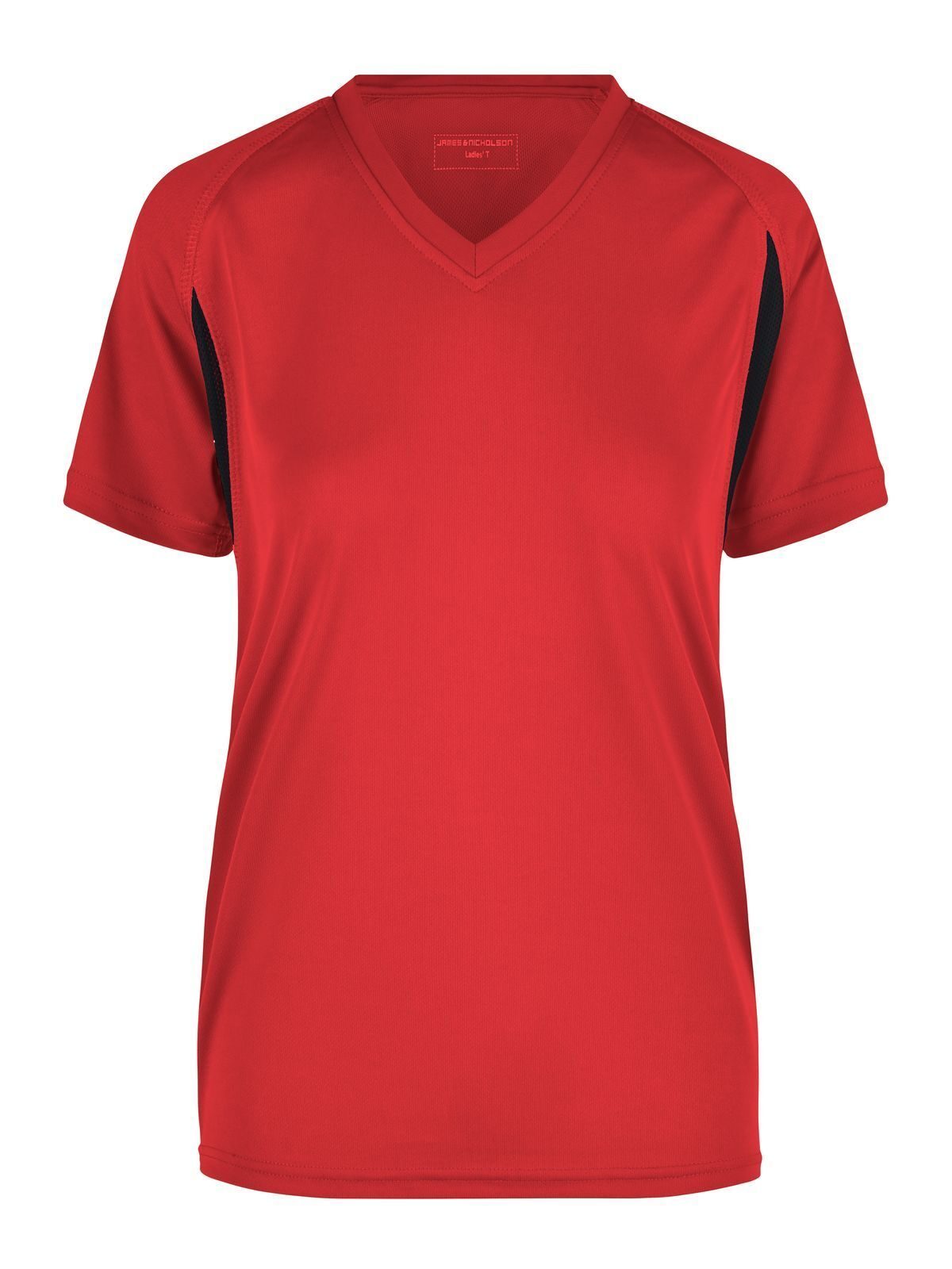 Ladies' Running-T Damen T-Shirt – Daiber – Farbe red/black – individuell veredelbar
