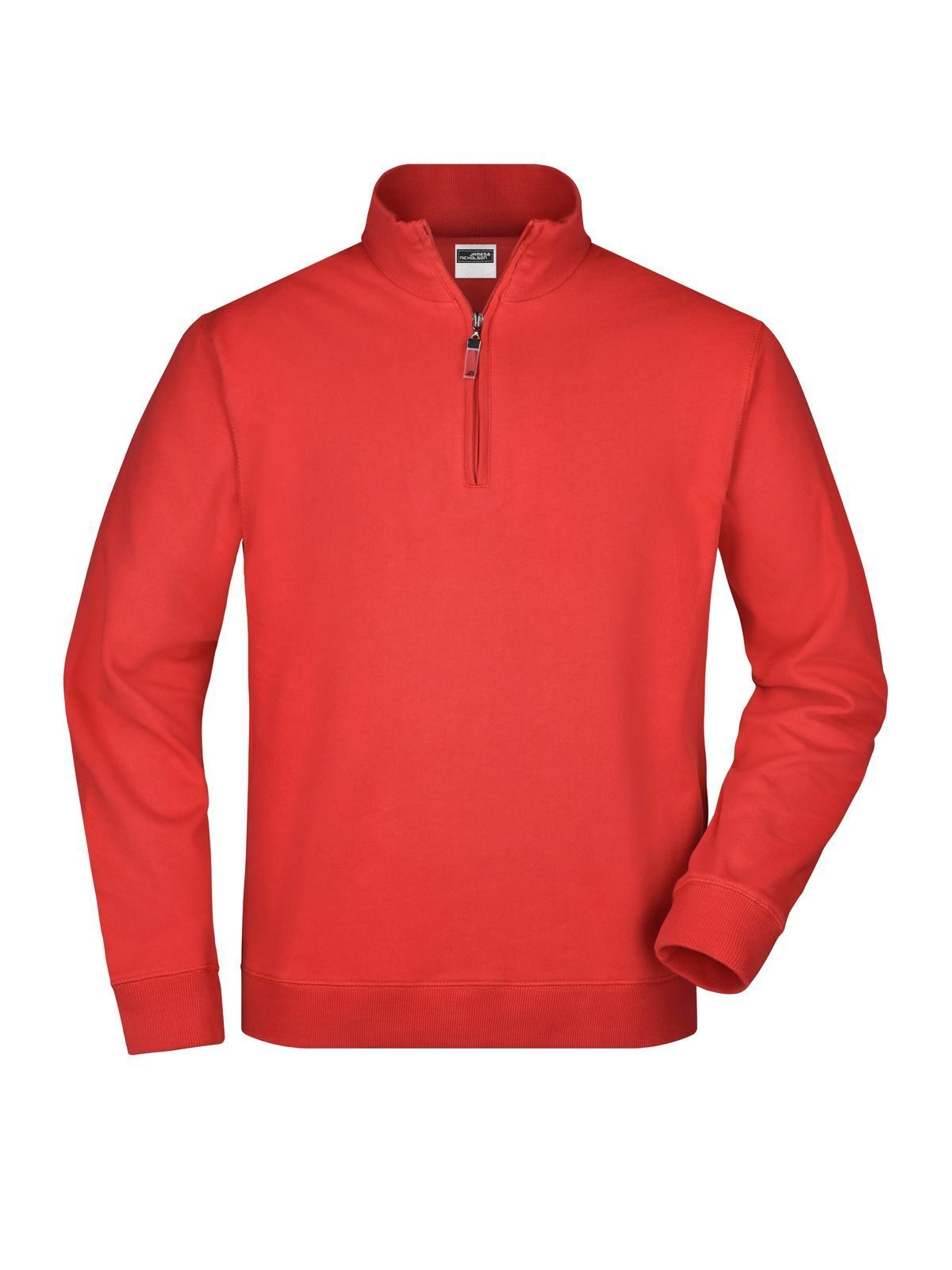 Round-Neck Zip Sweatshirt / Hoodie – Daiber – Farbe Rot – individuell veredelbar