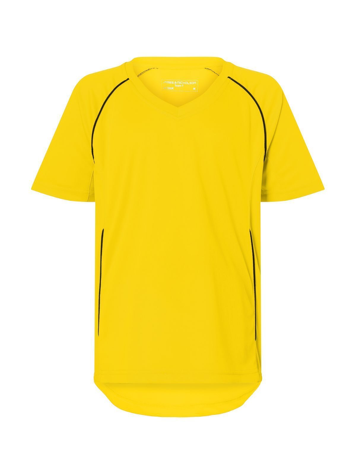 Team Junior Kinder T-Shirt – Daiber – Farbe yellow/black – individuell veredelbar