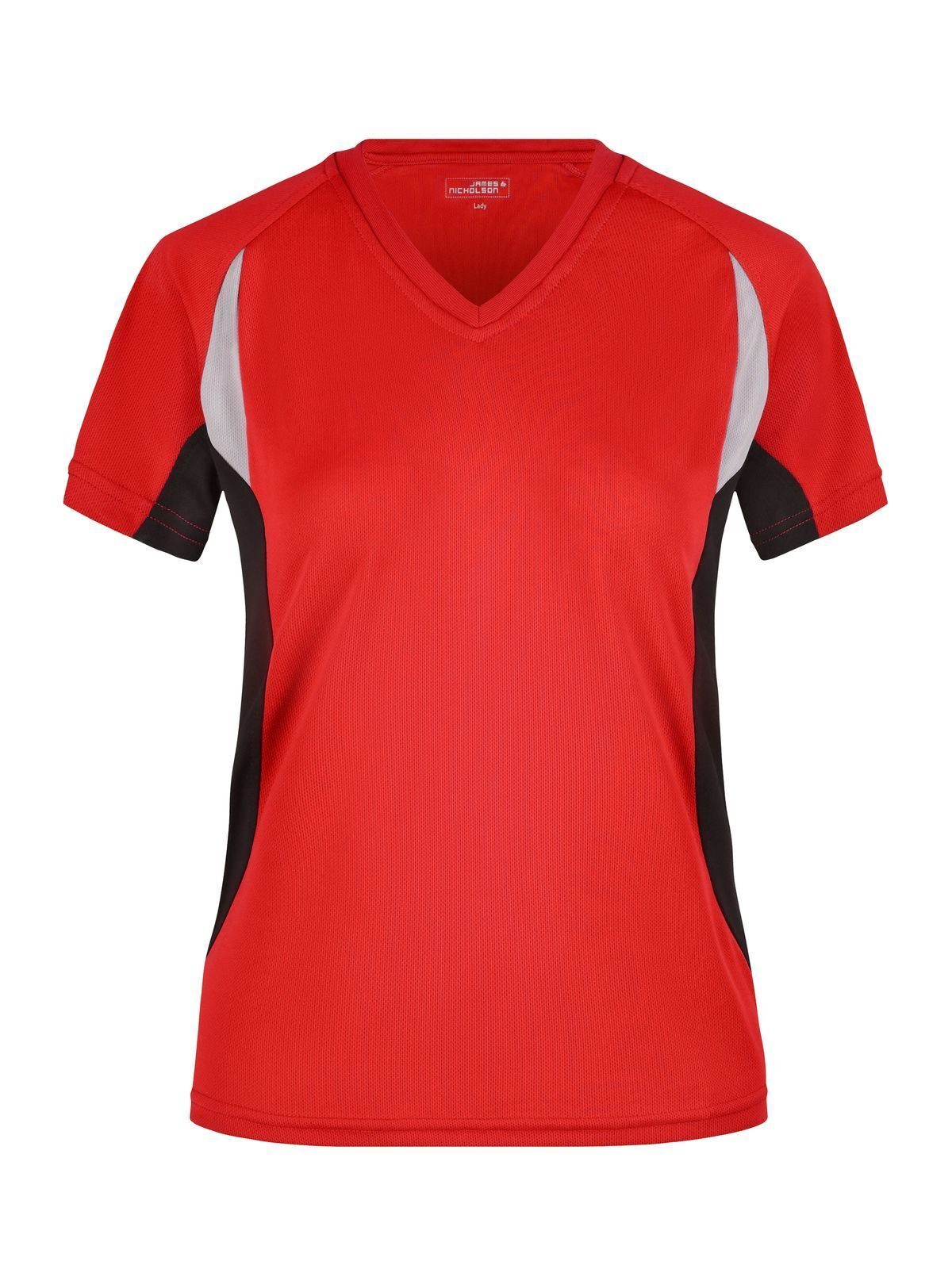 Ladies' Running-T Damen T-Shirt – Daiber – Farbe red/black – individuell veredelbar