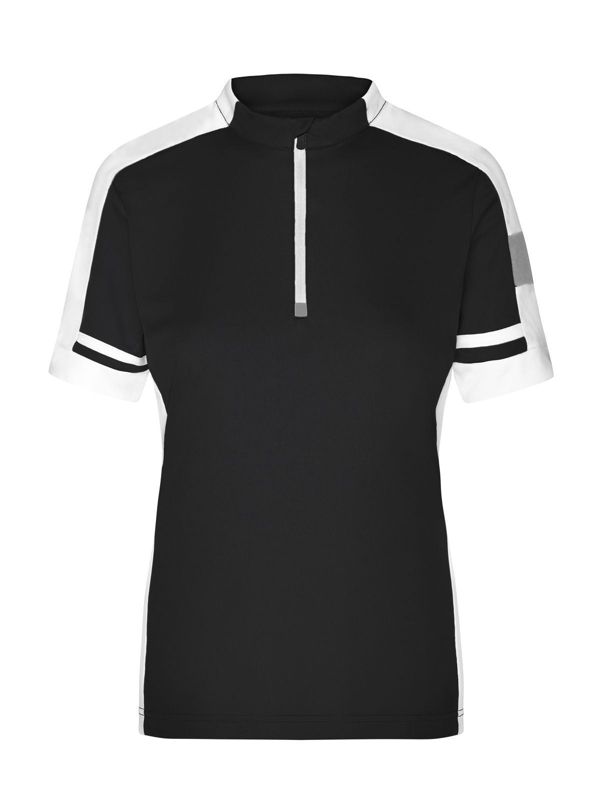 Ladies' Bike-T Half Zip Damen T-Shirt – Daiber – Farbe Schwarz – individuell veredelbar