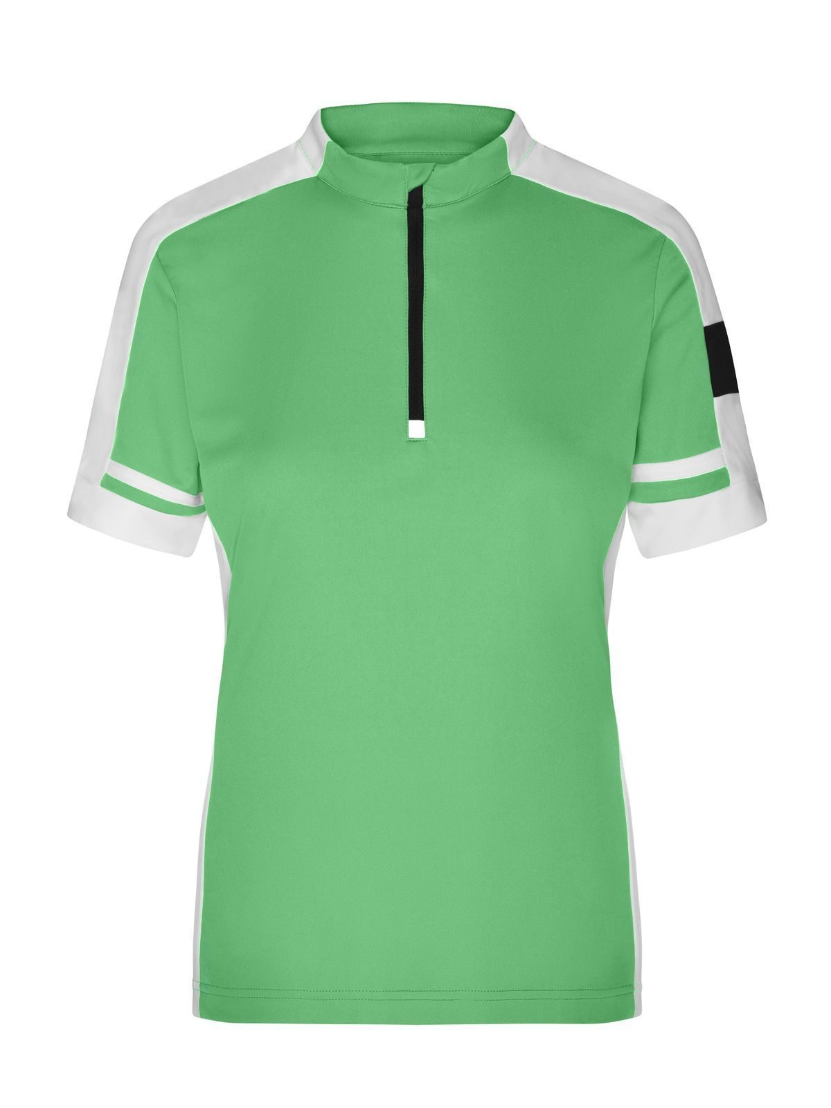 Ladies' Bike-T Half Zip Damen T-Shirt – Daiber – Farbe Grün – individuell veredelbar