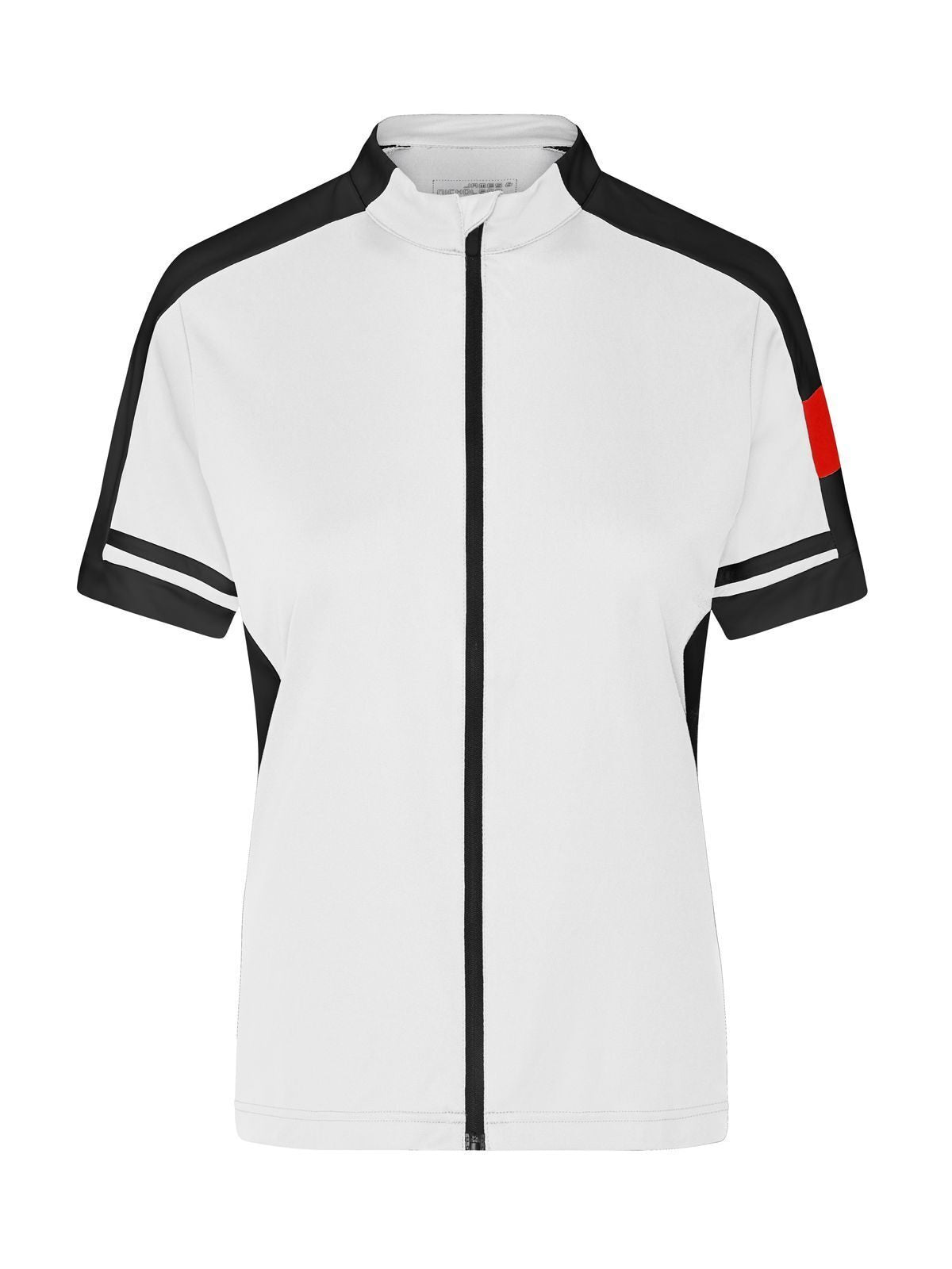 Ladies' Bike-T Full Zip Damen T-Shirt – Daiber – Farbe Weiß – individuell veredelbar