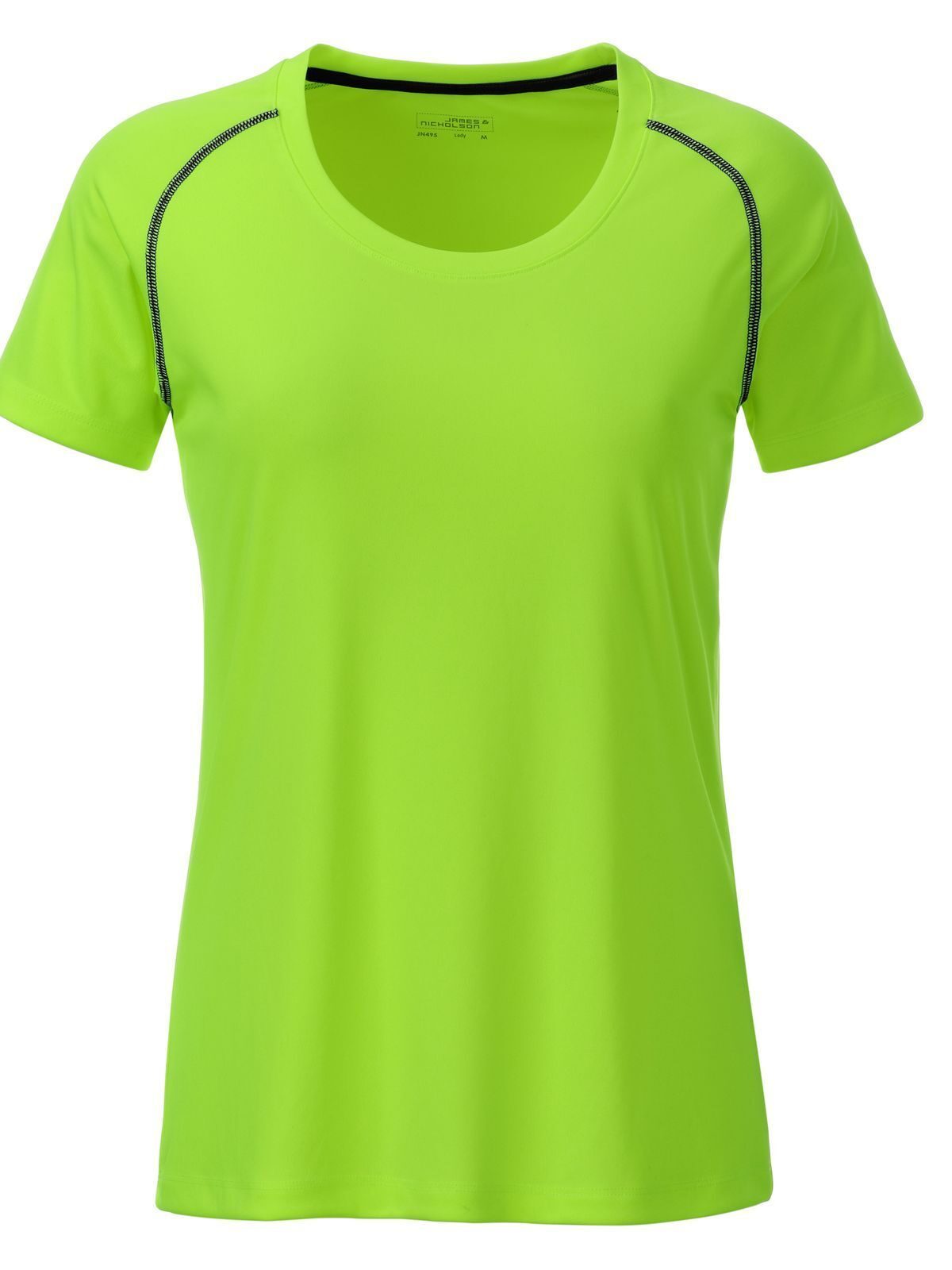 Ladies' Sports Damen T-Shirt – Daiber – Farbe bright-green/black – individuell veredelbar