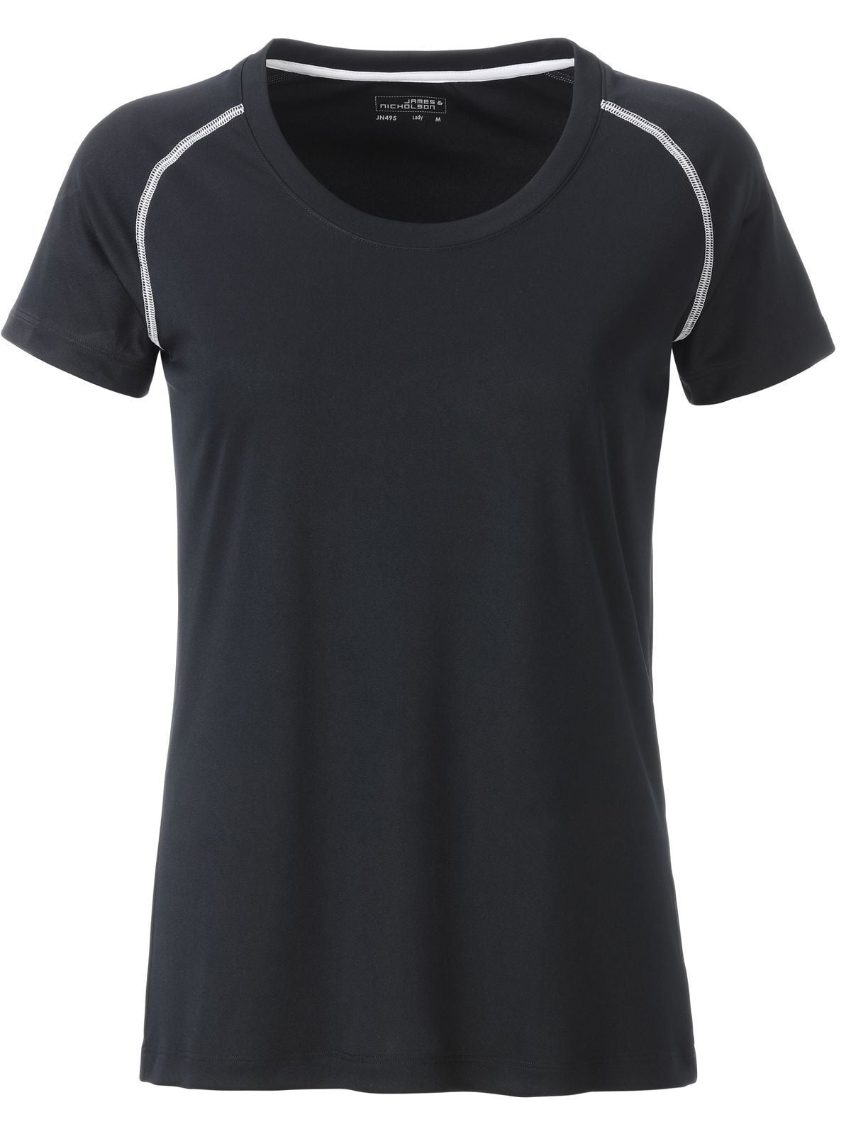 Ladies' Sports Damen T-Shirt – Daiber – Farbe black/white – individuell veredelbar